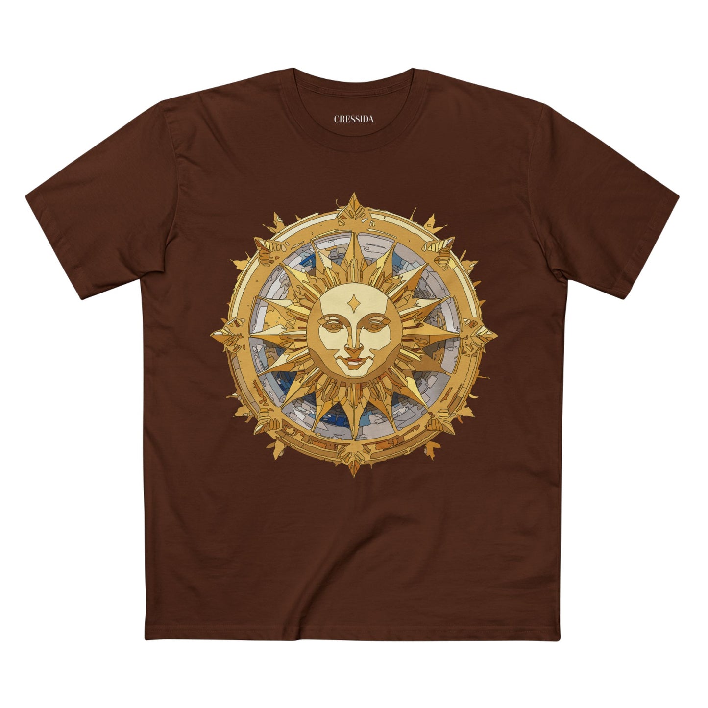 Sun Shirt, Shirt with Sun, Tee Shirt with Gold Sun