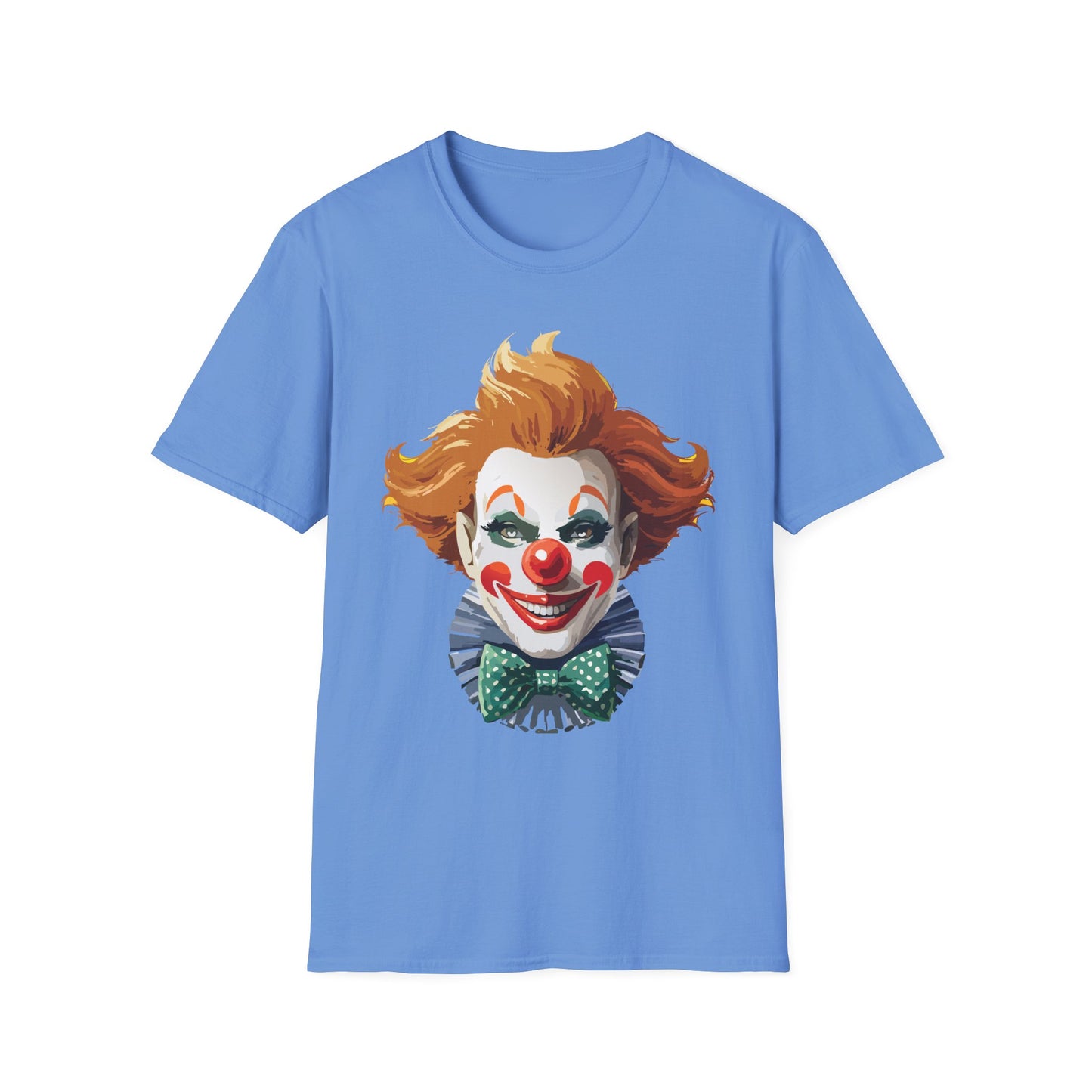 Clown Shirt, T Shirt with Clown, Funny Man Shirt, Tee Shirt with Funny Man, Circus Shirt, Shirt with Circus, Scary Man Shirt, Shirt with Scary Man