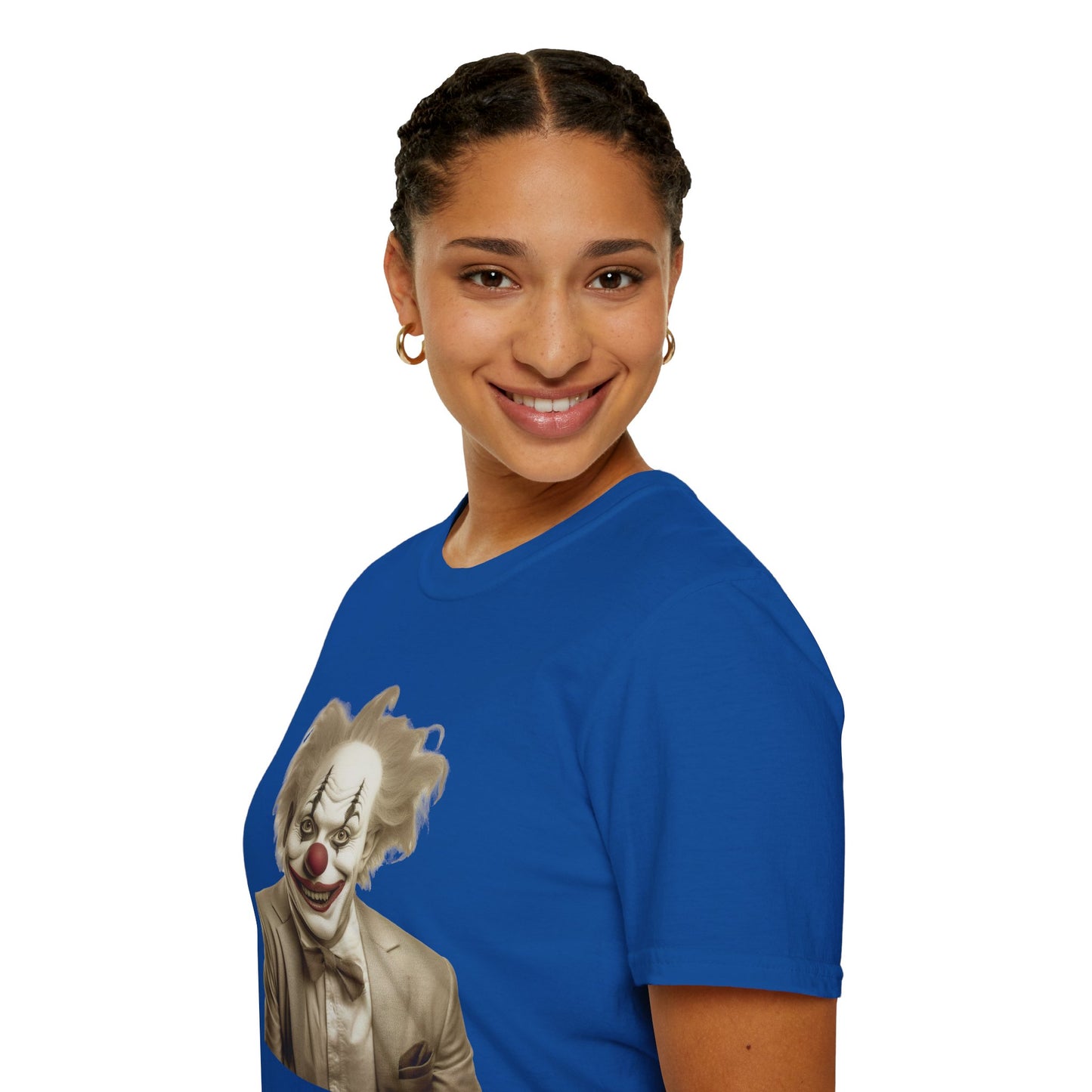 Clown Shirt, T Shirt with Clown, Funny Man Shirt, Tee Shirt with Funny Man, Circus Shirt, Shirt with Circus, Scary Man Shirt, Shirt with Scary Man