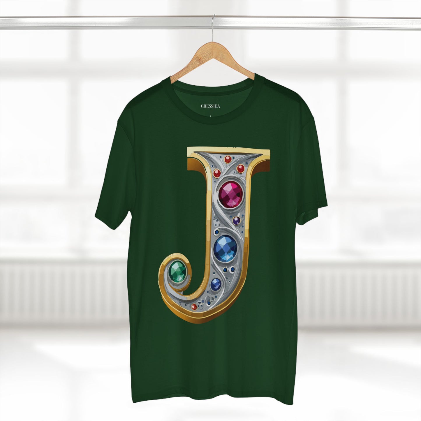Letter Shirt, Shirt with Letters, Tee Shirt with Gold Letters