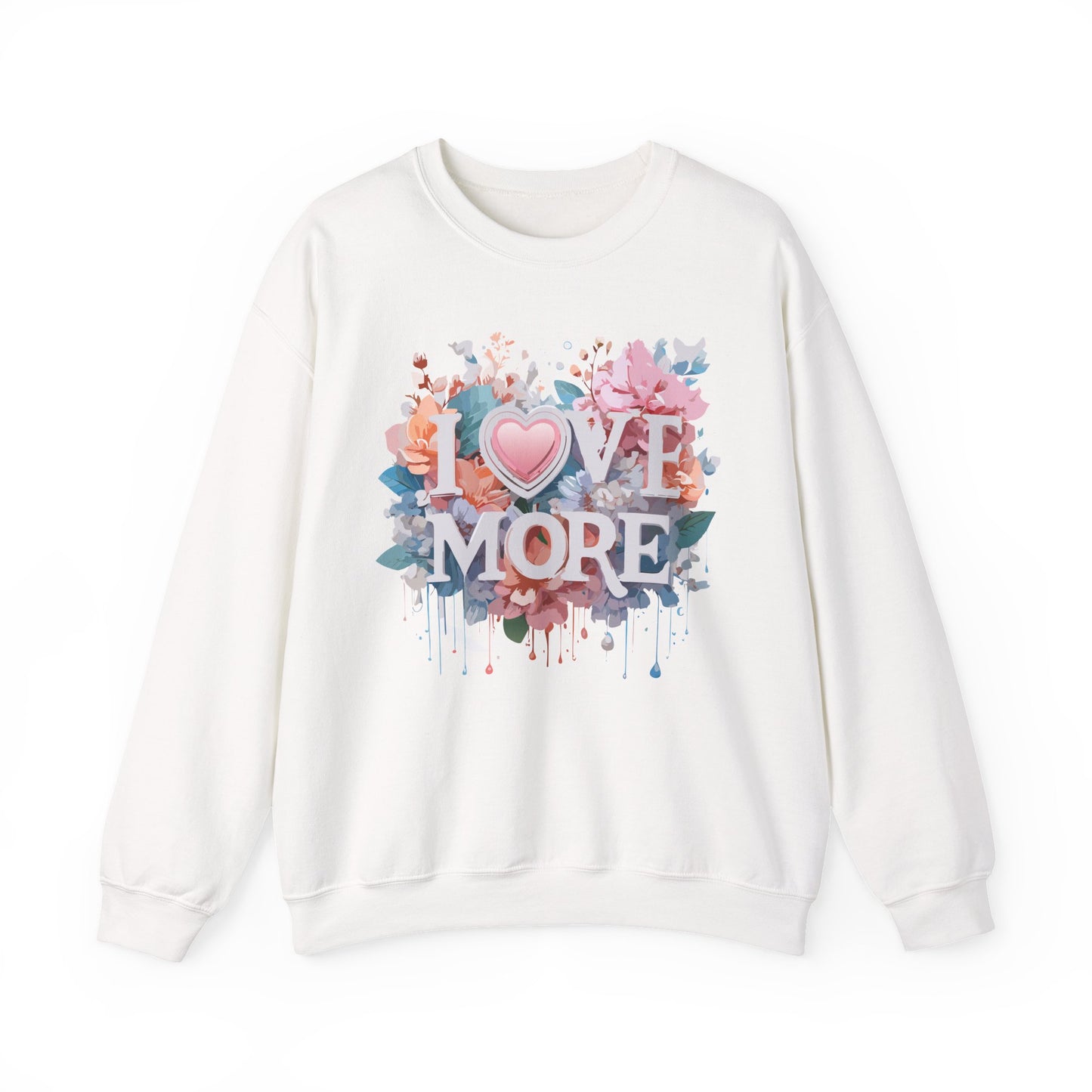 Floral Love Sweatshirt, Valentine's Day Sweatshirt, Love Flower Sweatshirt