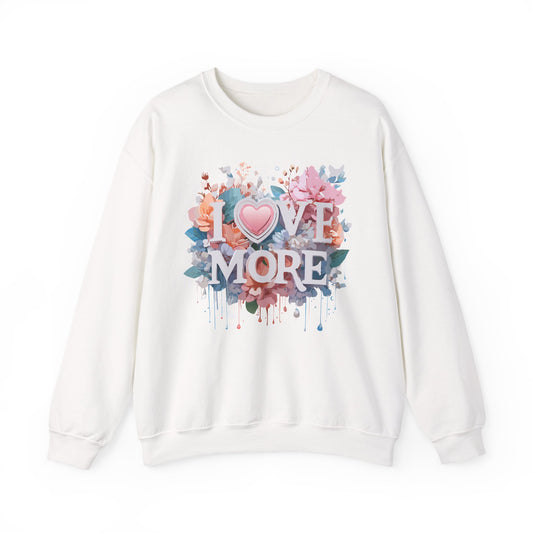 Floral Love Sweatshirt, Valentine's Day Sweatshirt, Love Flower Sweatshirt
