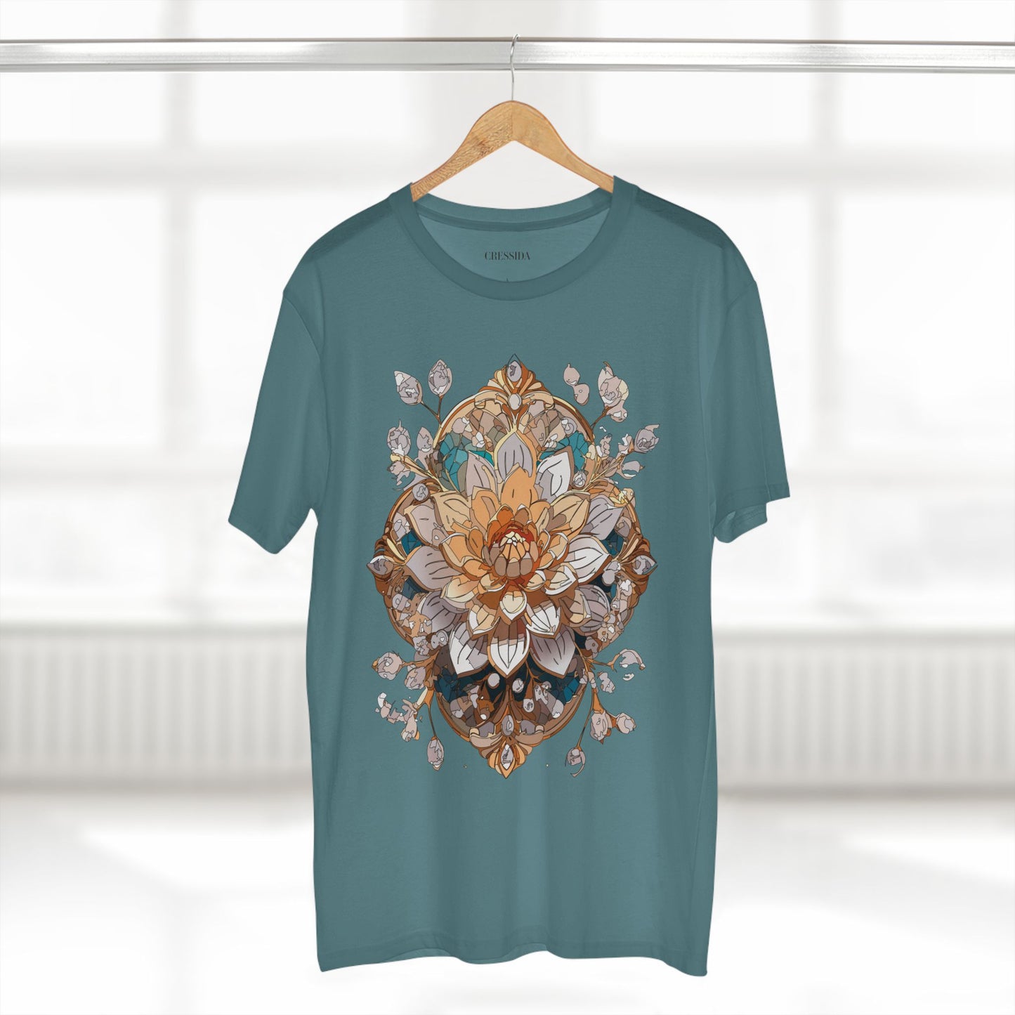 Floral Shirt, Shirt with Flower, Tee Shirt with Antique Flower