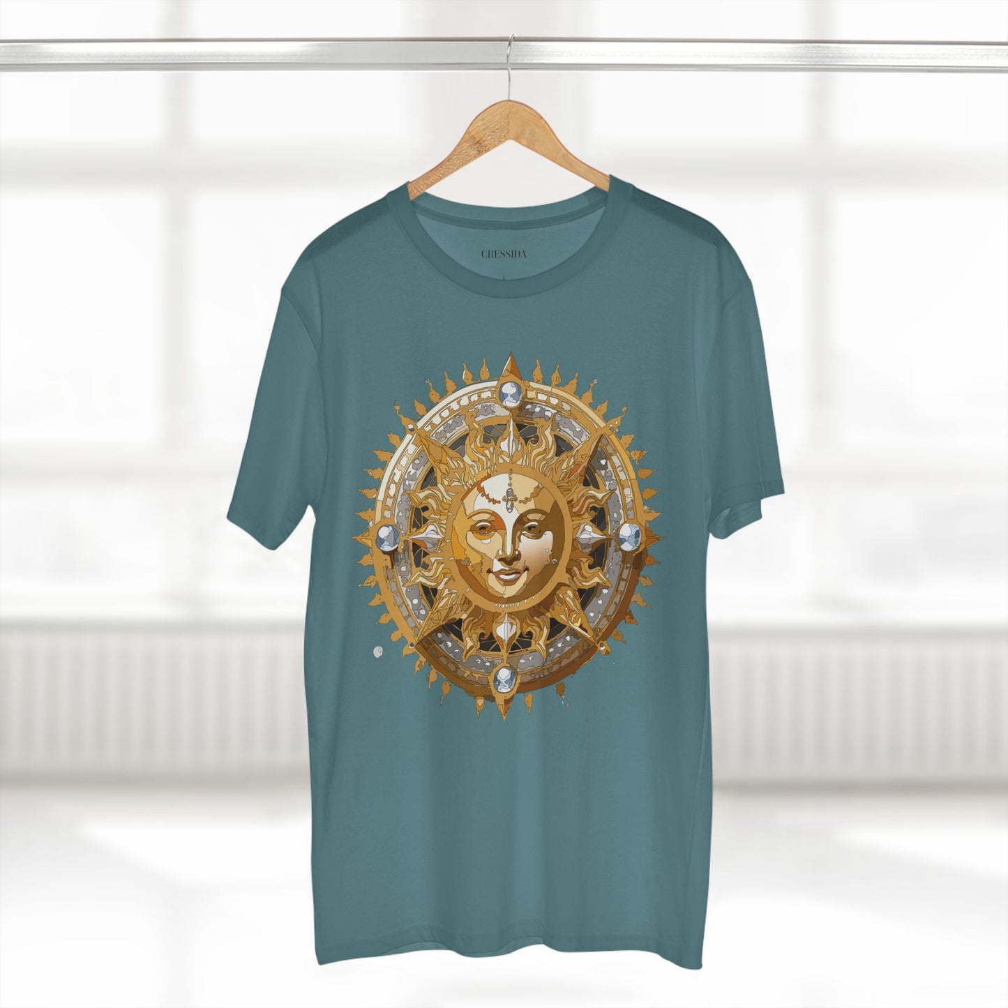 Sun Shirt, Shirt with Sun, Tee Shirt with Gold Sun