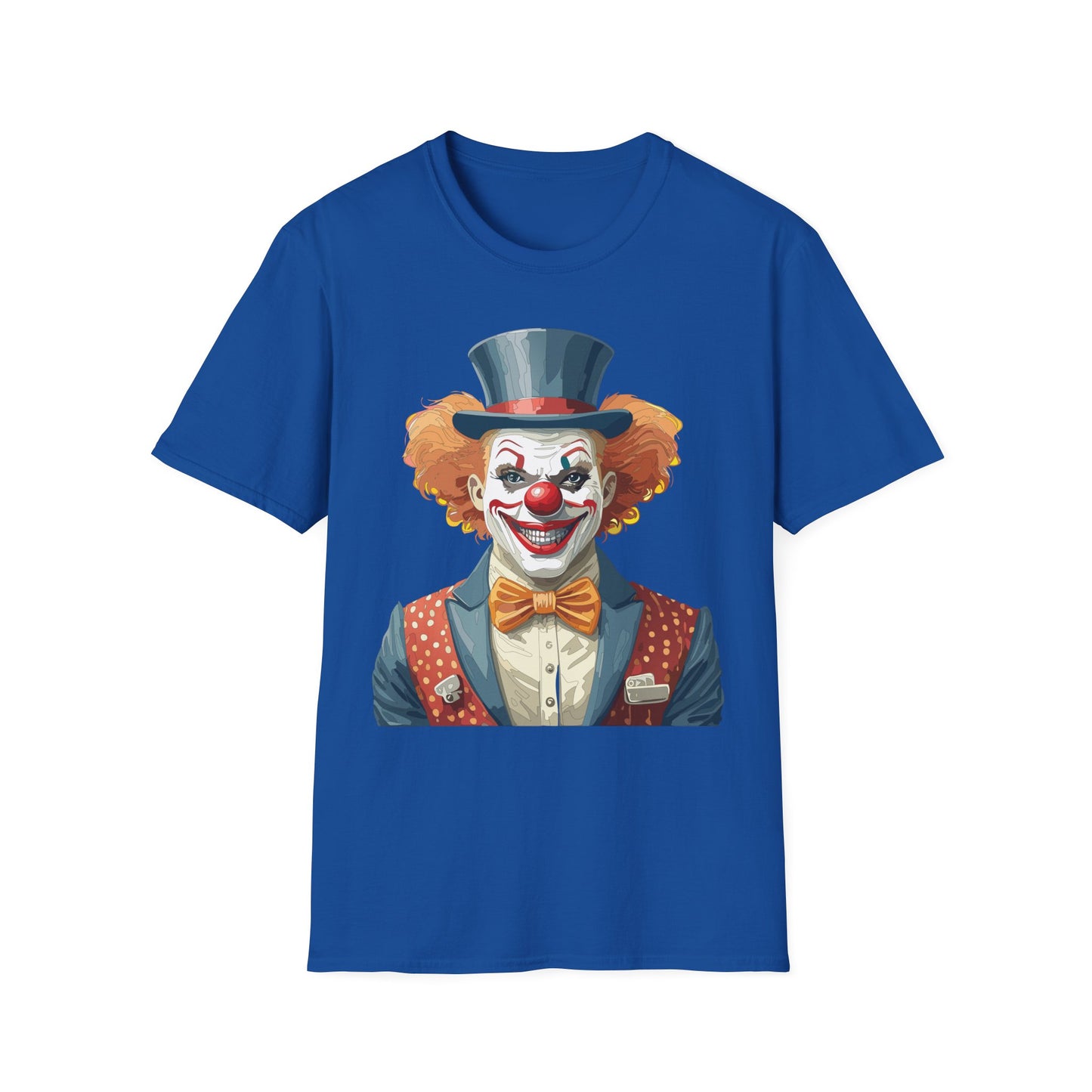 Clown Shirt, T Shirt with Clown, Funny Man Shirt, Tee Shirt with Funny Man, Circus Shirt, Shirt with Circus, Scary Man Shirt, Shirt with Scary Man