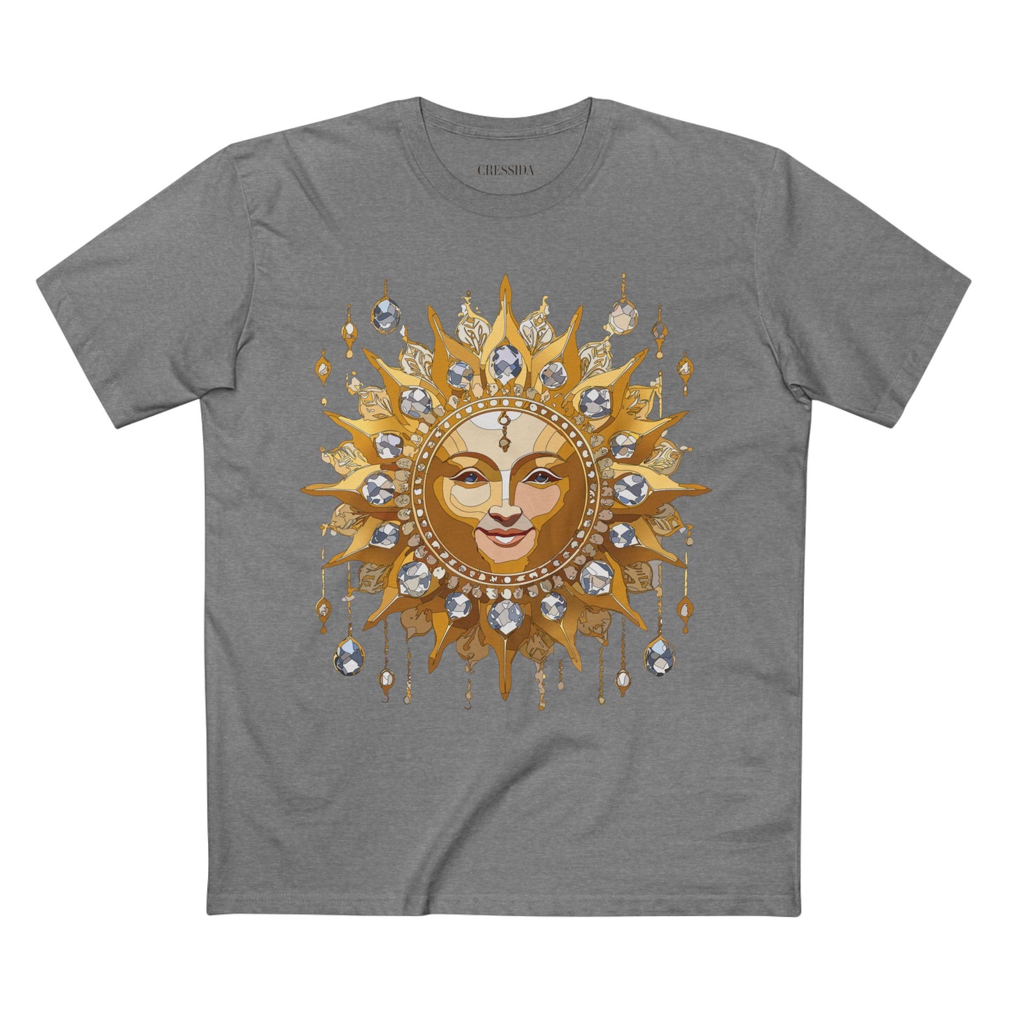 Sun Shirt, Shirt with Sun, Tee Shirt with Gold Sun