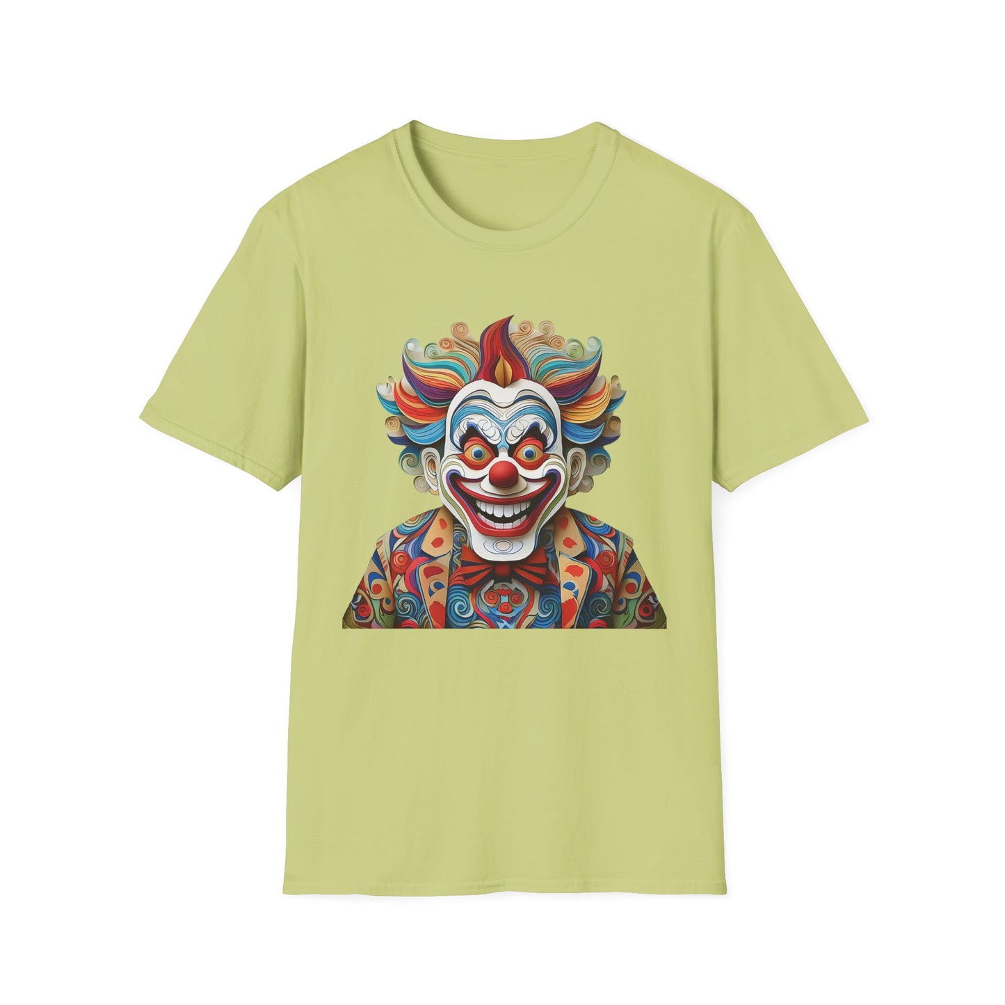 Clown Shirt, T Shirt with Clown, Funny Man Shirt, Tee Shirt with Funny Man, Circus Shirt, Shirt with Circus, Scary Man Shirt, Shirt with Scary Man