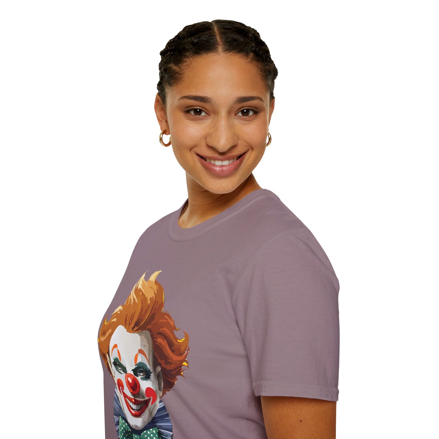Clown Shirt, T Shirt with Clown, Funny Man Shirt, Tee Shirt with Funny Man, Circus Shirt, Shirt with Circus, Scary Man Shirt, Shirt with Scary Man