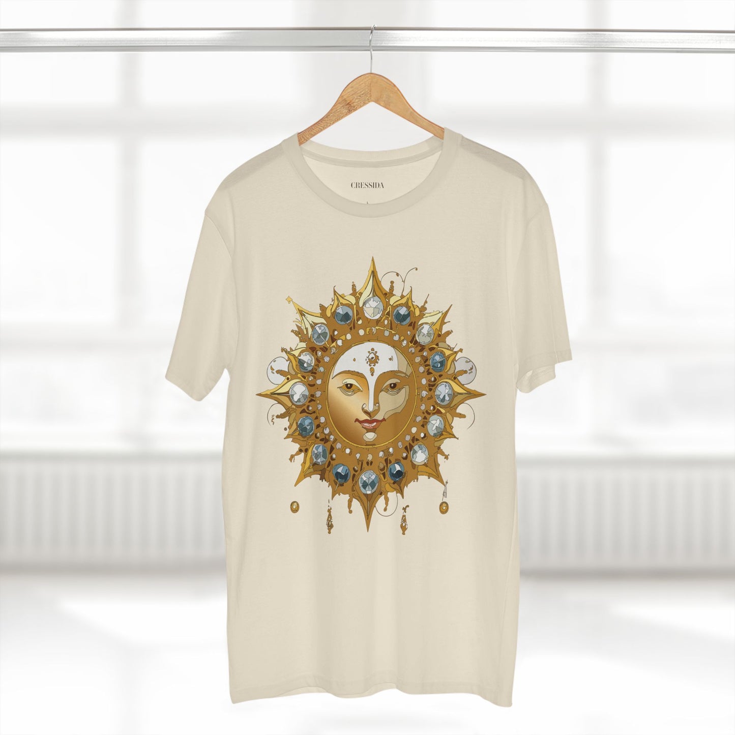 Sun Shirt, Shirt with Sun, Tee Shirt with Gold Sun