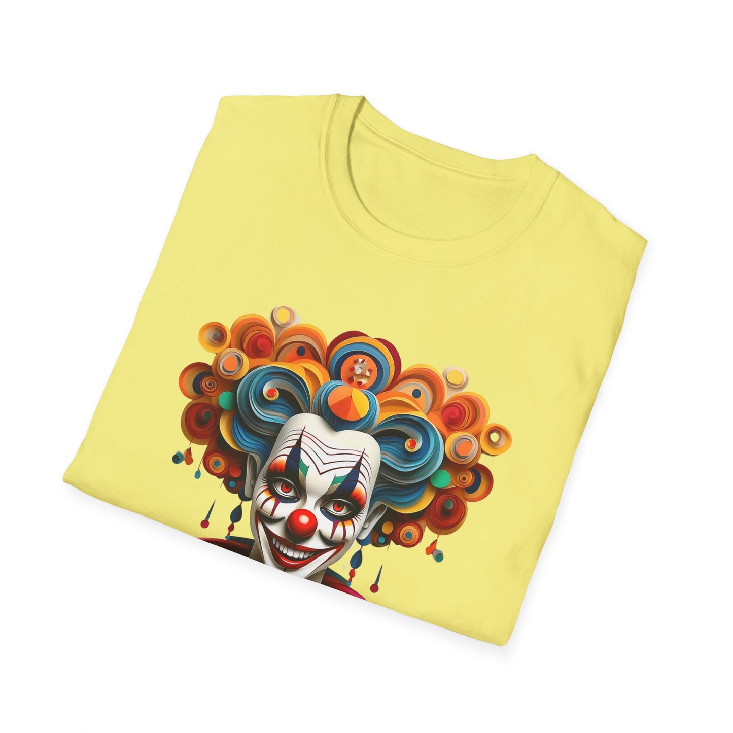 Clown Shirt, T Shirt with Clown, Funny Man Shirt, Tee Shirt with Funny Man, Circus Shirt, Shirt with Circus, Scary Man Shirt, Shirt with Scary Man