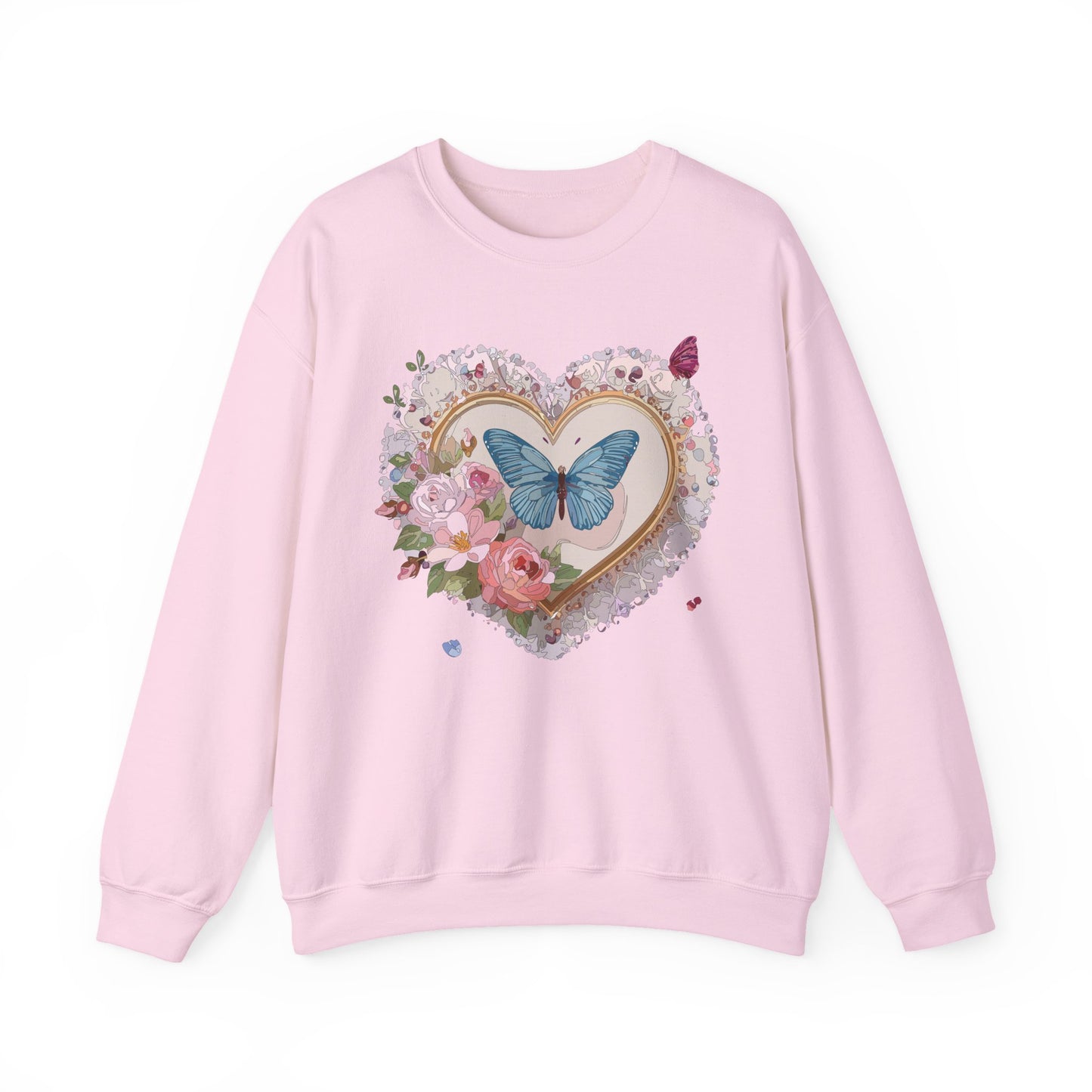 Floral Heart Sweatshirt, Floral Love Sweatshirt, Valentine's Day Sweatshirt, Heart Floral Sweatshirt