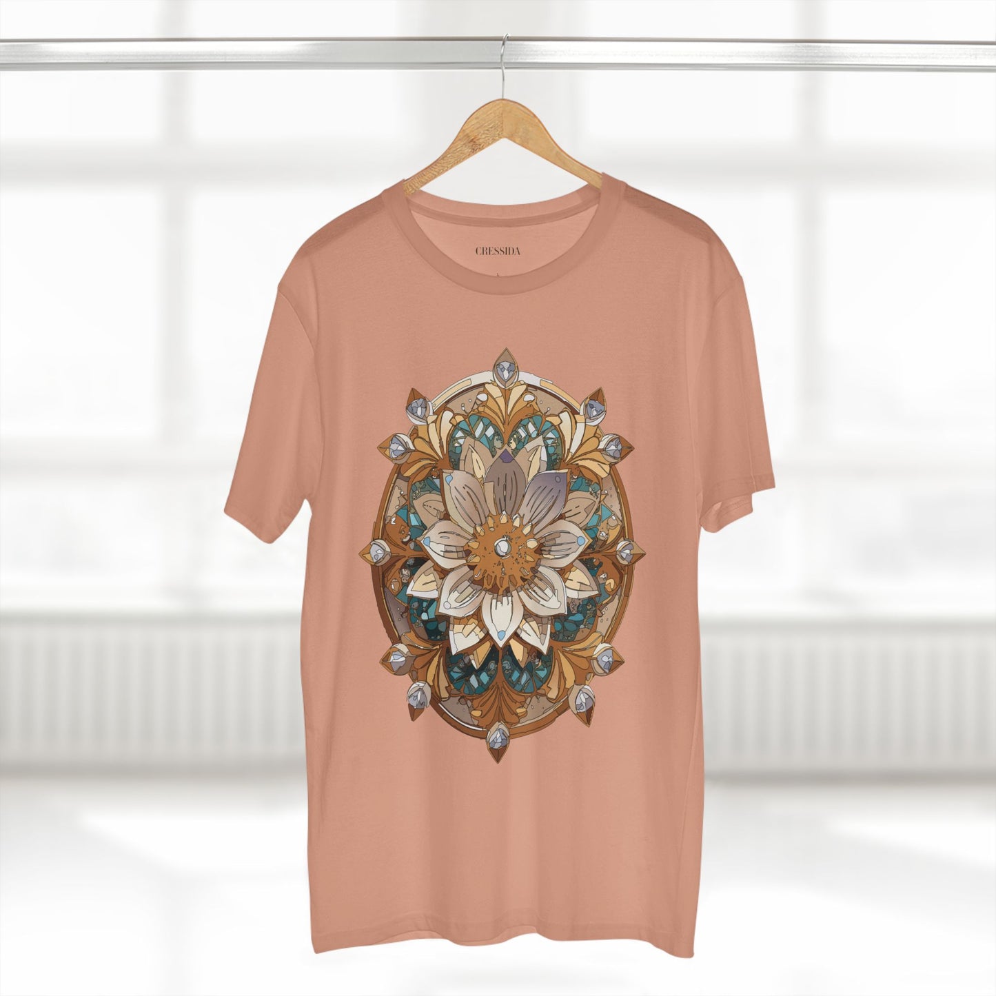 Floral Shirt, Shirt with Flower, Tee Shirt with Antique Flower