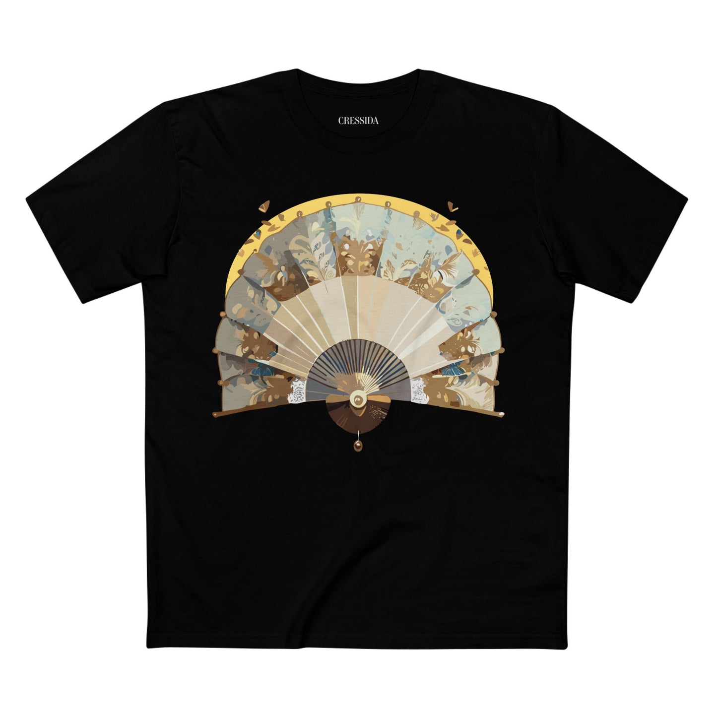 Fan shirt, Shirt with Fan, Tee Shirt with Antique Fan