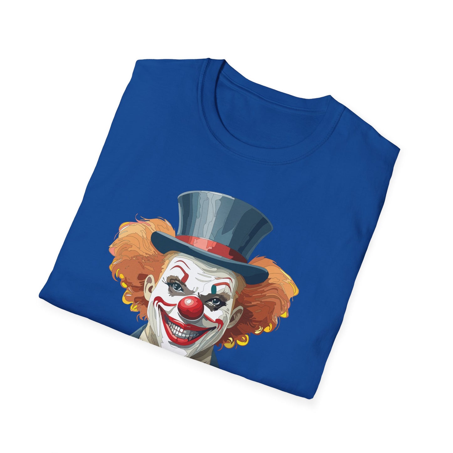 Clown Shirt, T Shirt with Clown, Funny Man Shirt, Tee Shirt with Funny Man, Circus Shirt, Shirt with Circus, Scary Man Shirt, Shirt with Scary Man