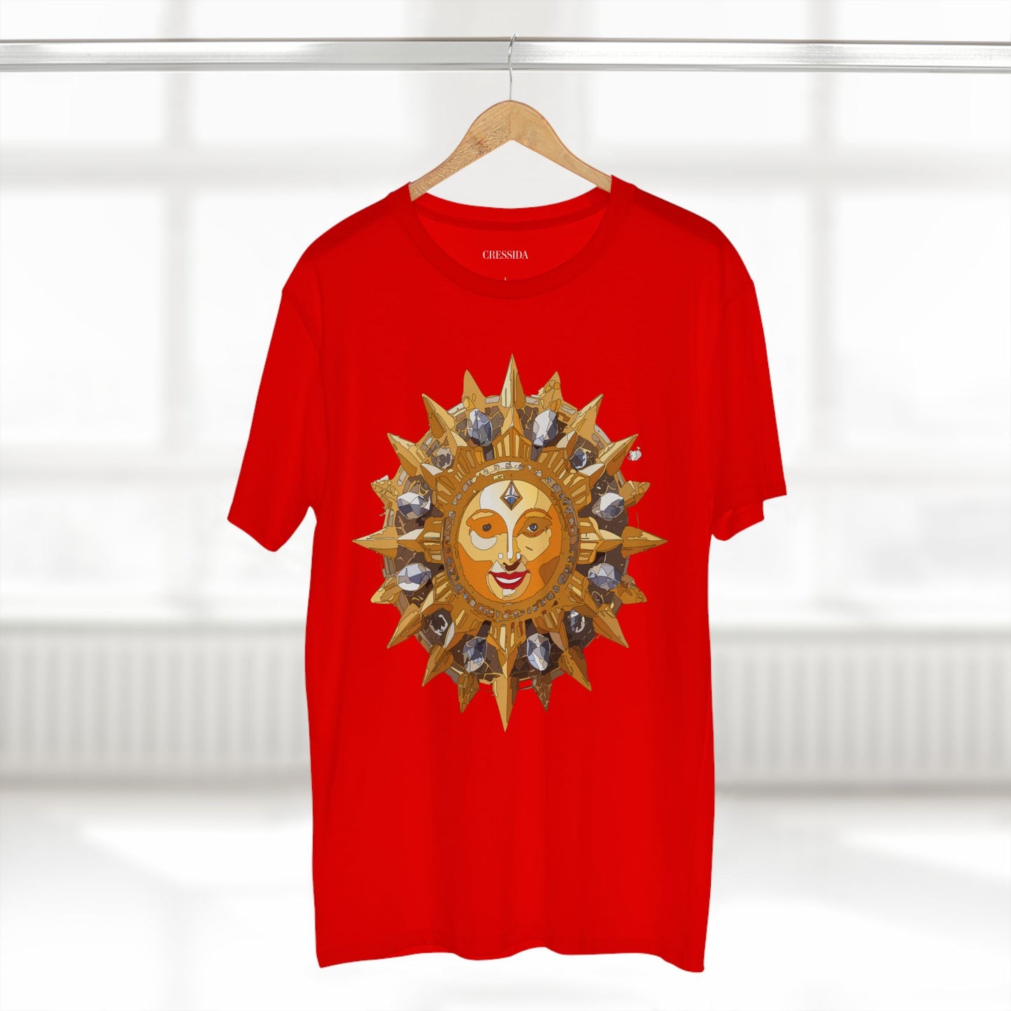 Sun Shirt, Shirt with Sun, Tee Shirt with Gold Sun
