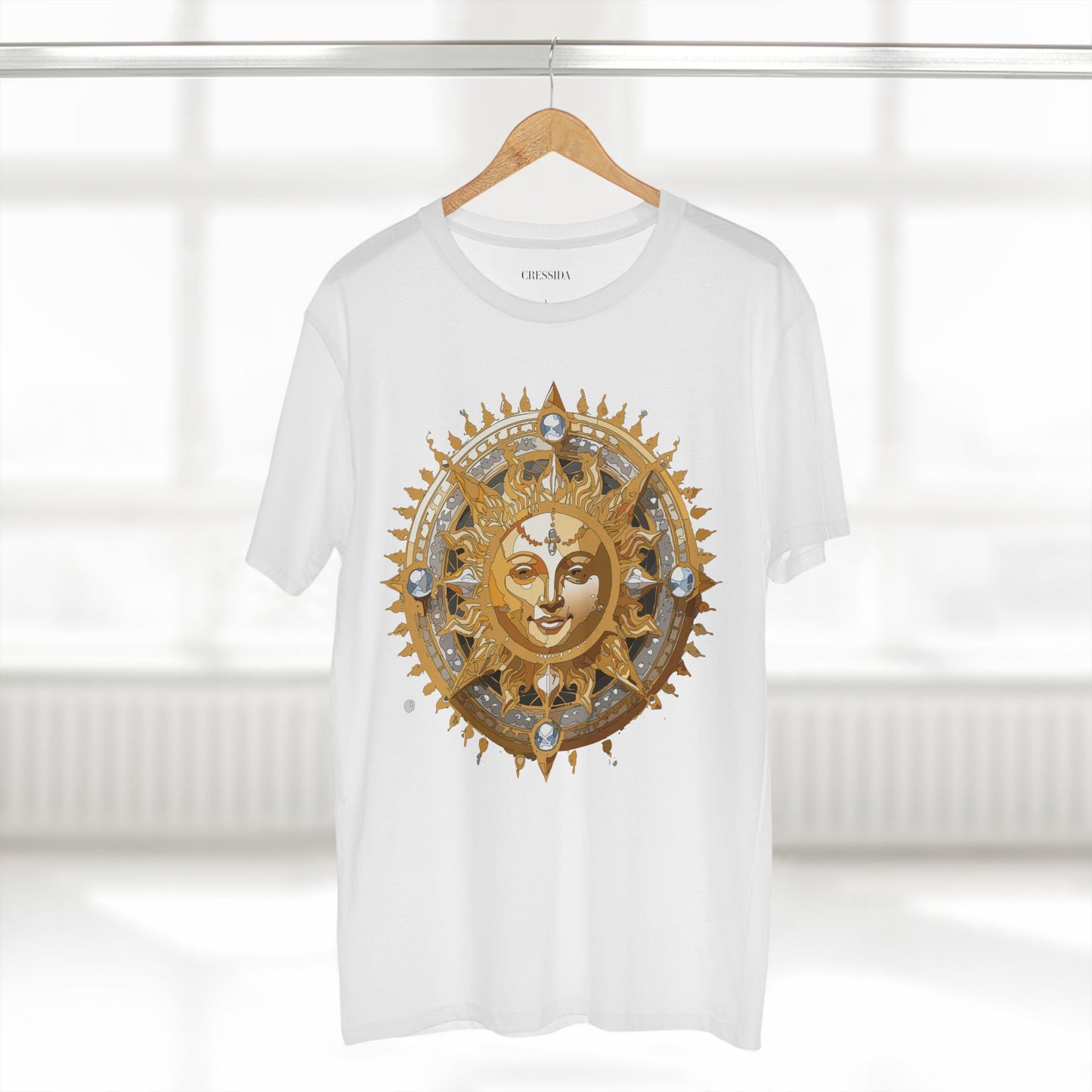 Sun Shirt, Shirt with Sun, Tee Shirt with Gold Sun