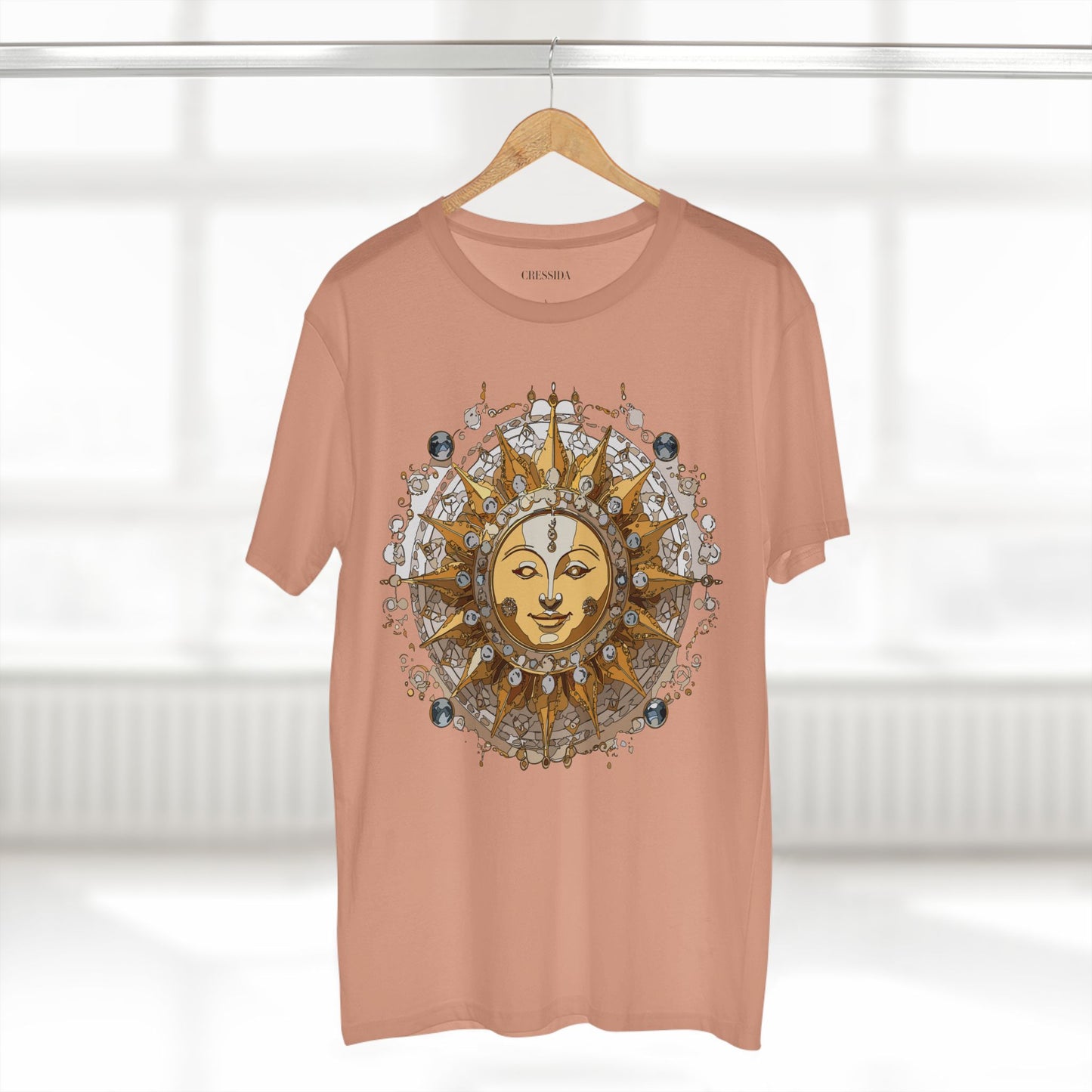 Sun Shirt, Shirt with Sun, Tee Shirt with Gold Sun