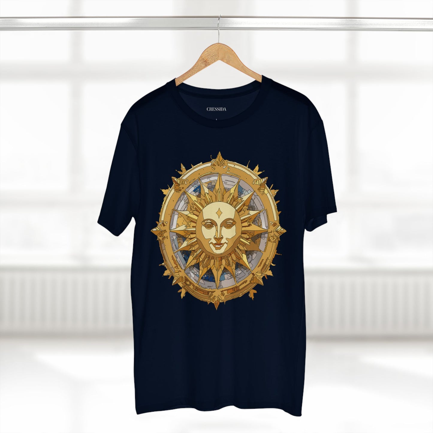 Sun Shirt, Shirt with Sun, Tee Shirt with Gold Sun