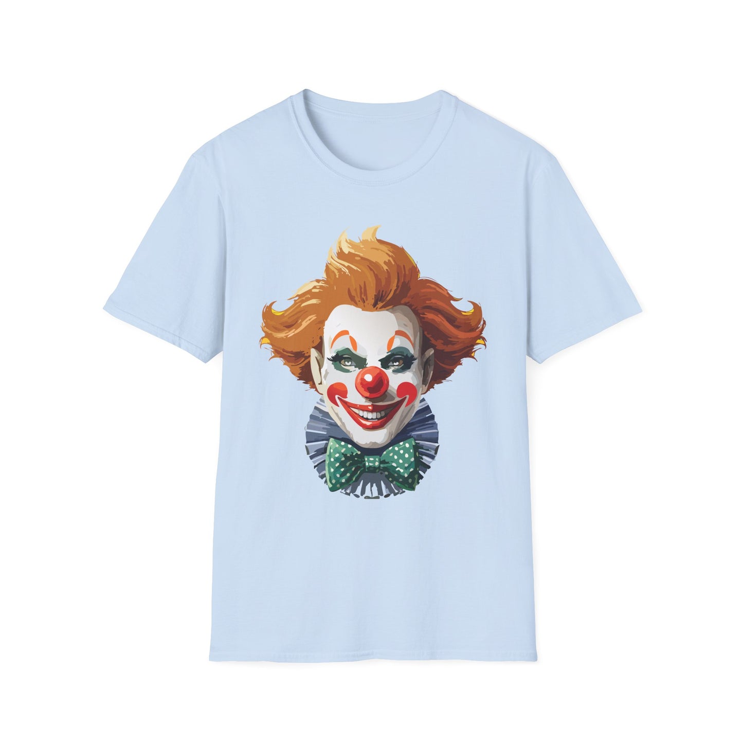 Clown Shirt, T Shirt with Clown, Funny Man Shirt, Tee Shirt with Funny Man, Circus Shirt, Shirt with Circus, Scary Man Shirt, Shirt with Scary Man