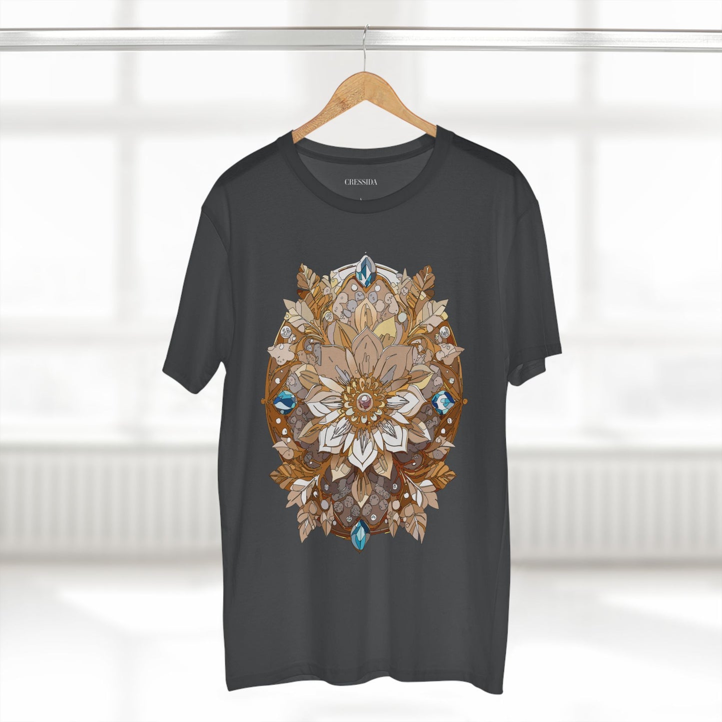 Floral Shirt, Shirt with Flower, Tee Shirt with Antique Flower