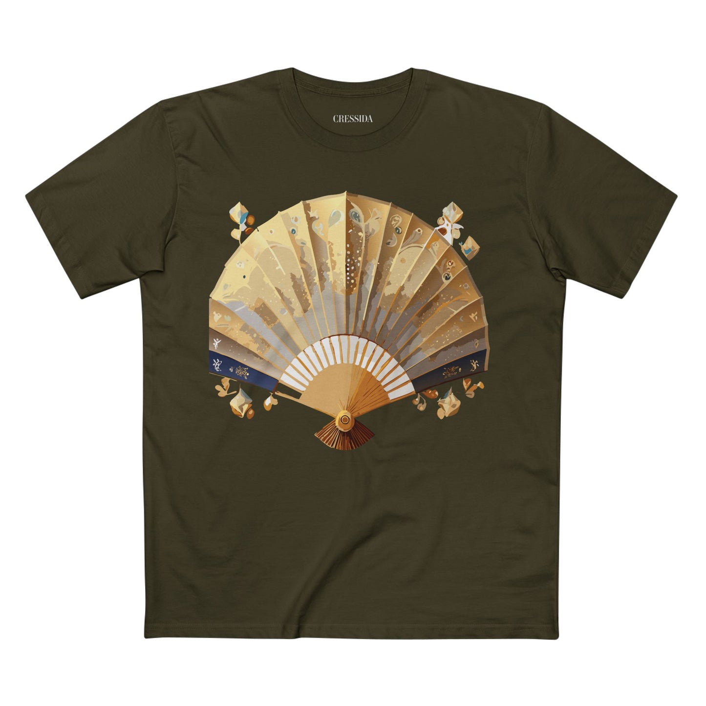 Fan shirt, Shirt with Fan, Tee Shirt with Antique Fan