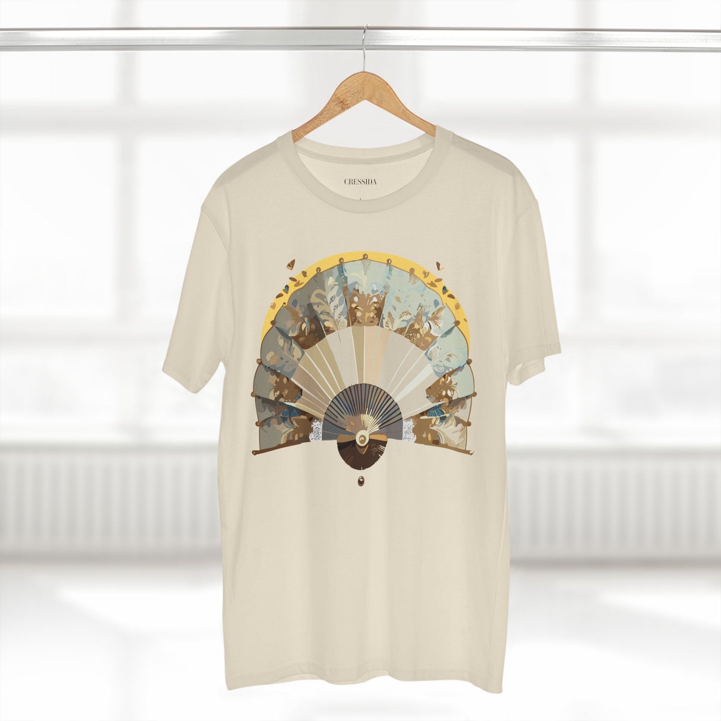 Fan shirt, Shirt with Fan, Tee Shirt with Antique Fan