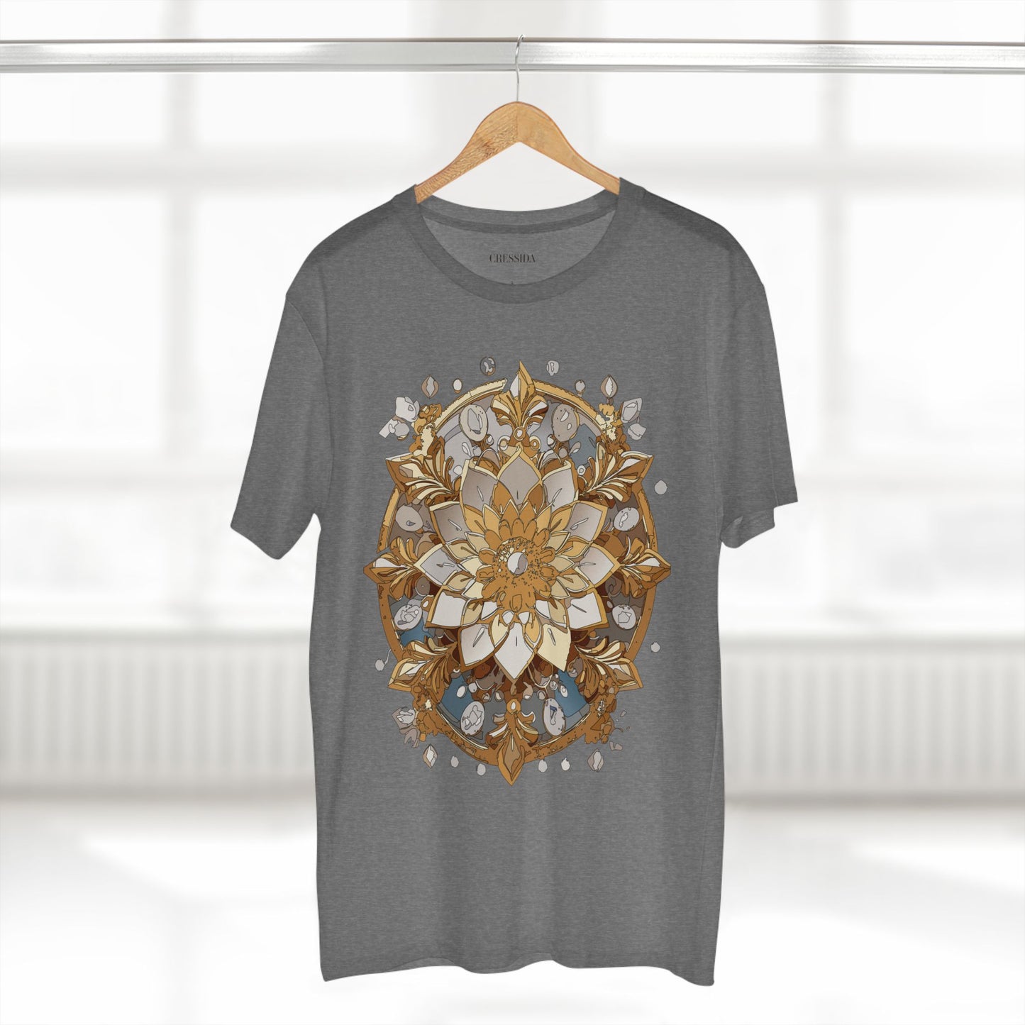 Floral Shirt, Shirt with Flower, Tee Shirt with Antique Flower