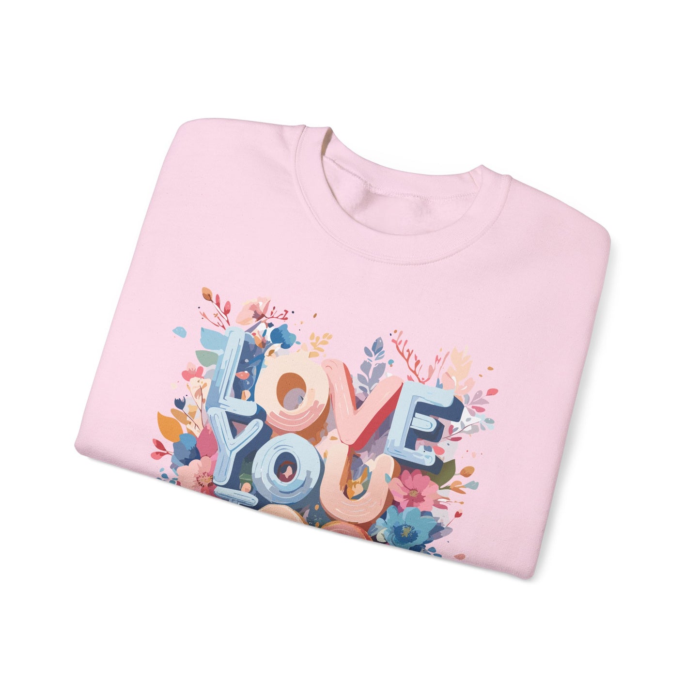 Floral Love Sweatshirt, Valentine's Day Sweatshirt, Love Flower Sweatshirt