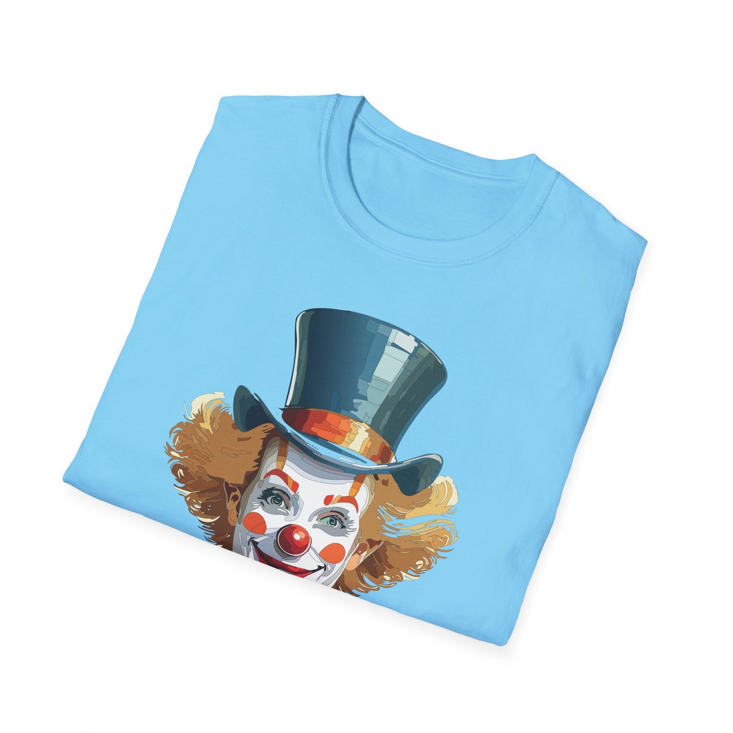 Clown Shirt, T Shirt with Clown, Funny Man Shirt, Tee Shirt with Funny Man, Circus Shirt, Shirt with Circus, Scary Man Shirt, Shirt with Scary Man