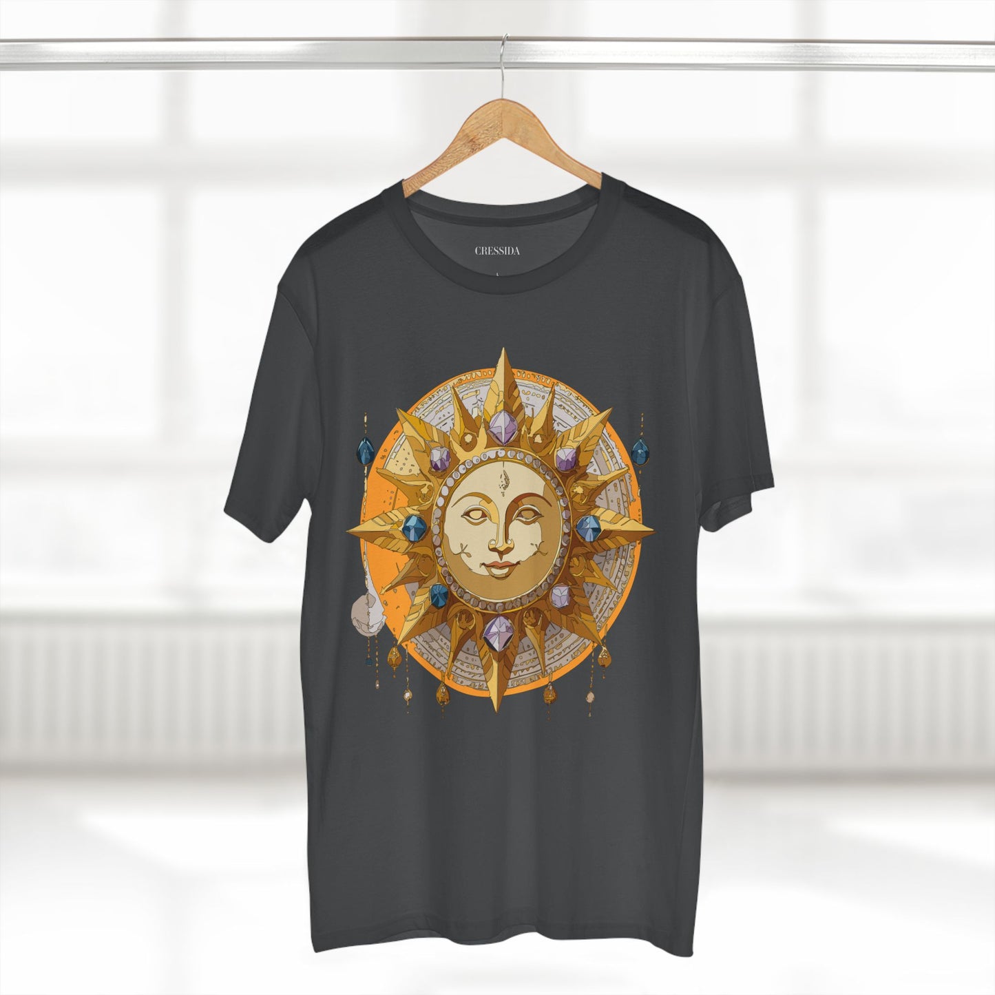Sun Shirt, Shirt with Sun, Tee Shirt with Gold Sun