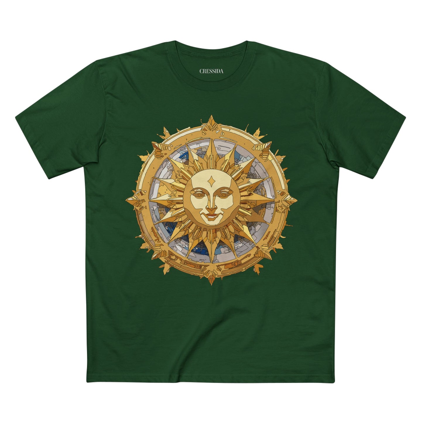 Sun Shirt, Shirt with Sun, Tee Shirt with Gold Sun