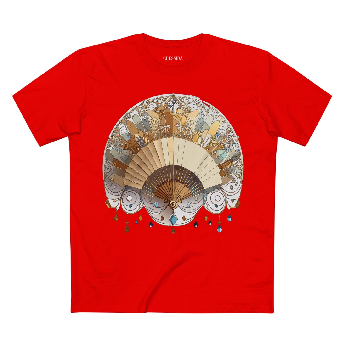 Fan shirt, Shirt with Fan, Tee Shirt with Antique Fan