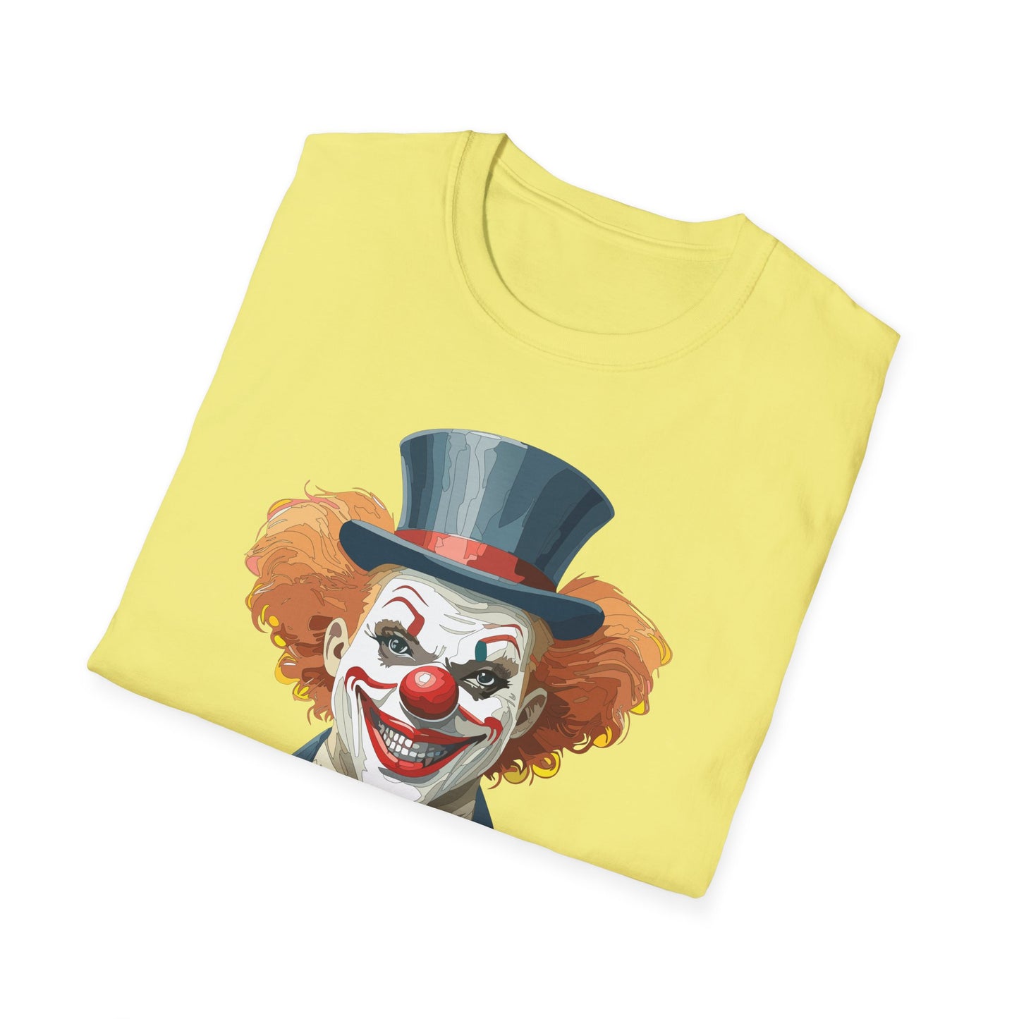 Clown Shirt, T Shirt with Clown, Funny Man Shirt, Tee Shirt with Funny Man, Circus Shirt, Shirt with Circus, Scary Man Shirt, Shirt with Scary Man