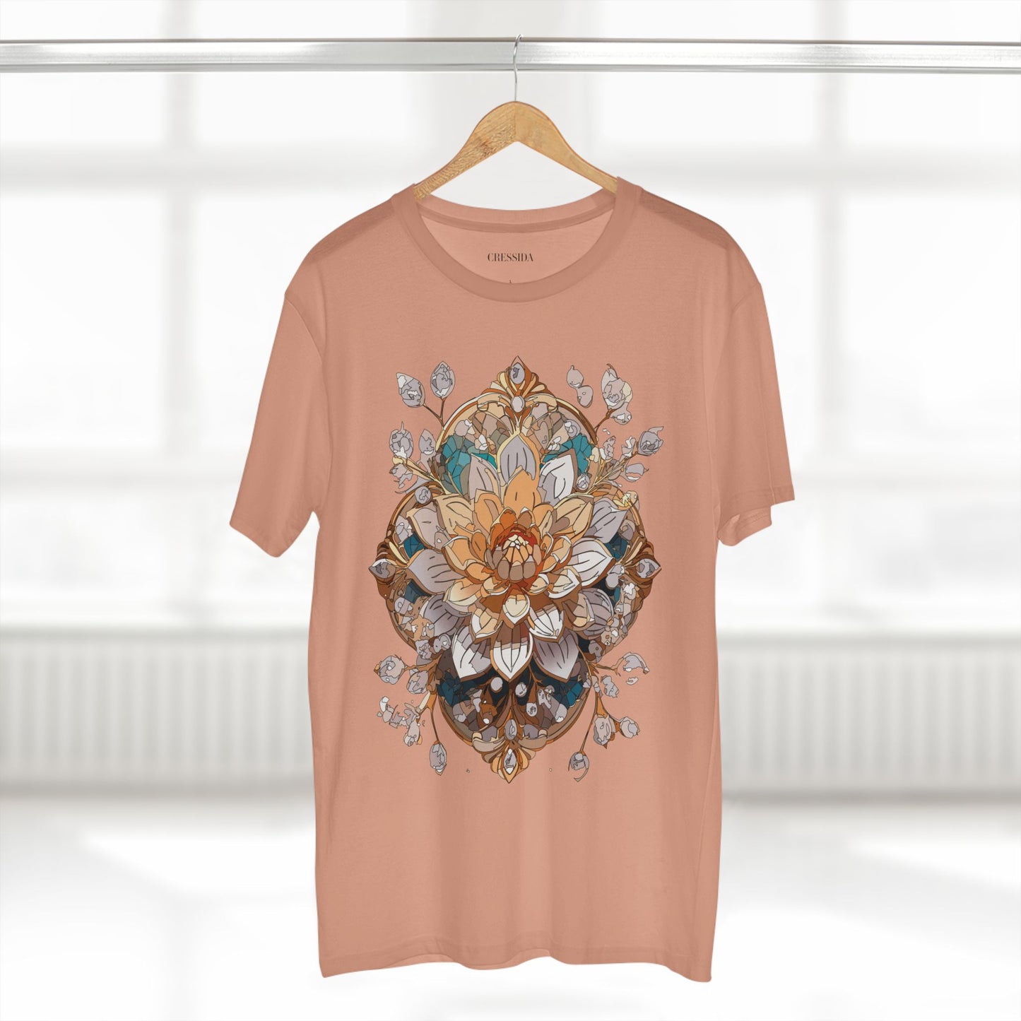 Floral Shirt, Shirt with Flower, Tee Shirt with Antique Flower