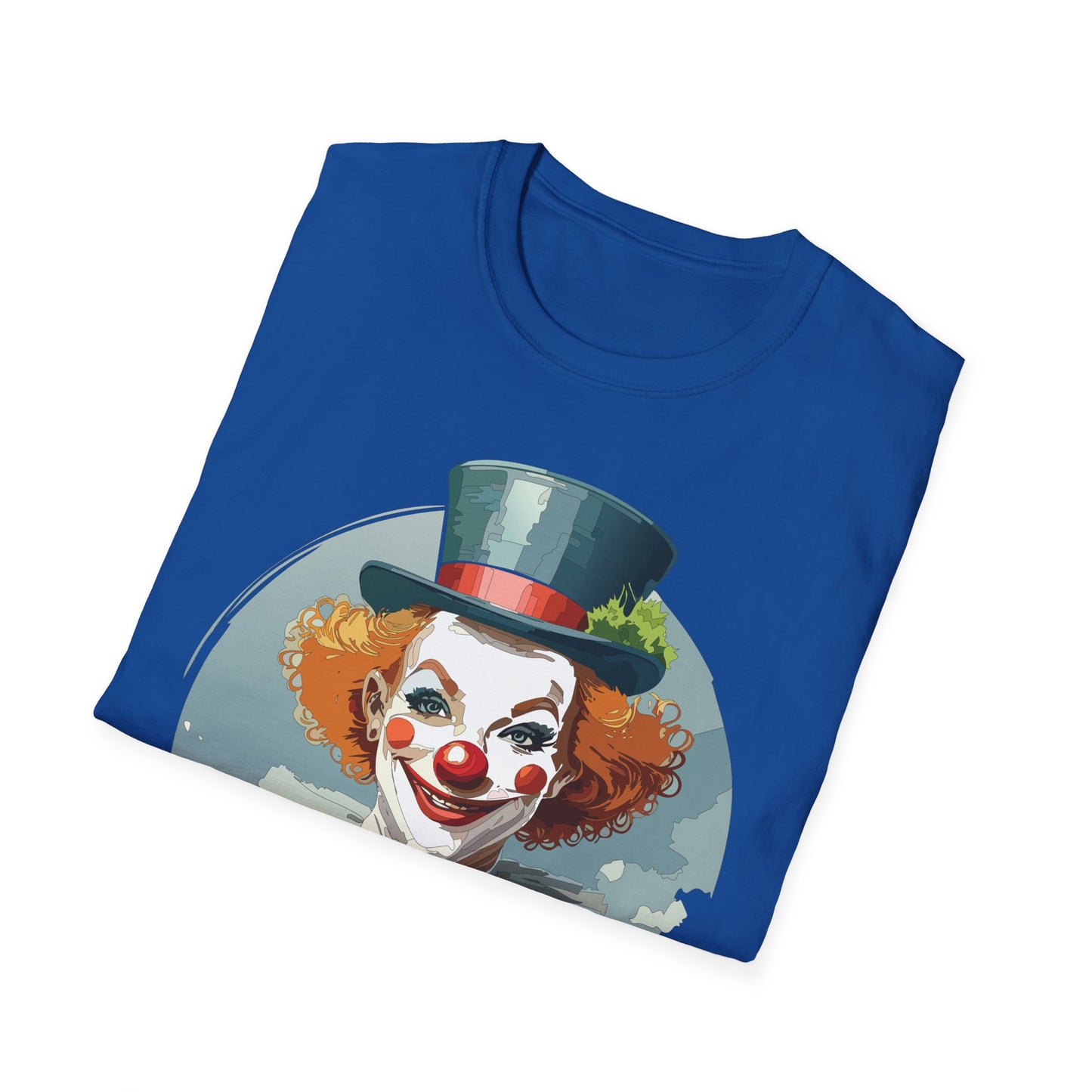 Clown Shirt, T Shirt with Clown, Funny Man Shirt, Tee Shirt with Funny Man, Circus Shirt, Shirt with Circus, Scary Man Shirt, Shirt with Scary Man