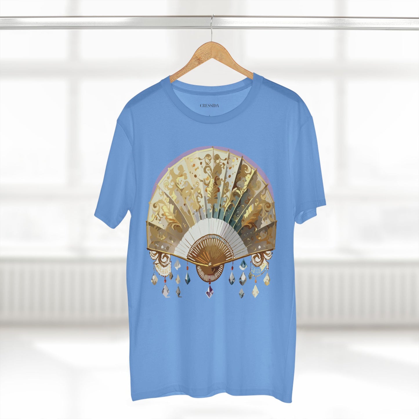Fan shirt, Shirt with Fan, Tee Shirt with Antique Fan