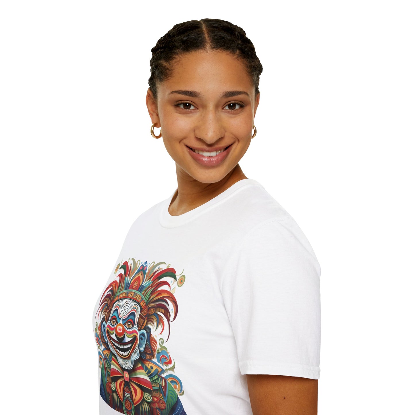 Clown Shirt, T Shirt with Clown, Funny Man Shirt, Tee Shirt with Funny Man, Circus Shirt, Shirt with Circus, Scary Man Shirt, Shirt with Scary Man