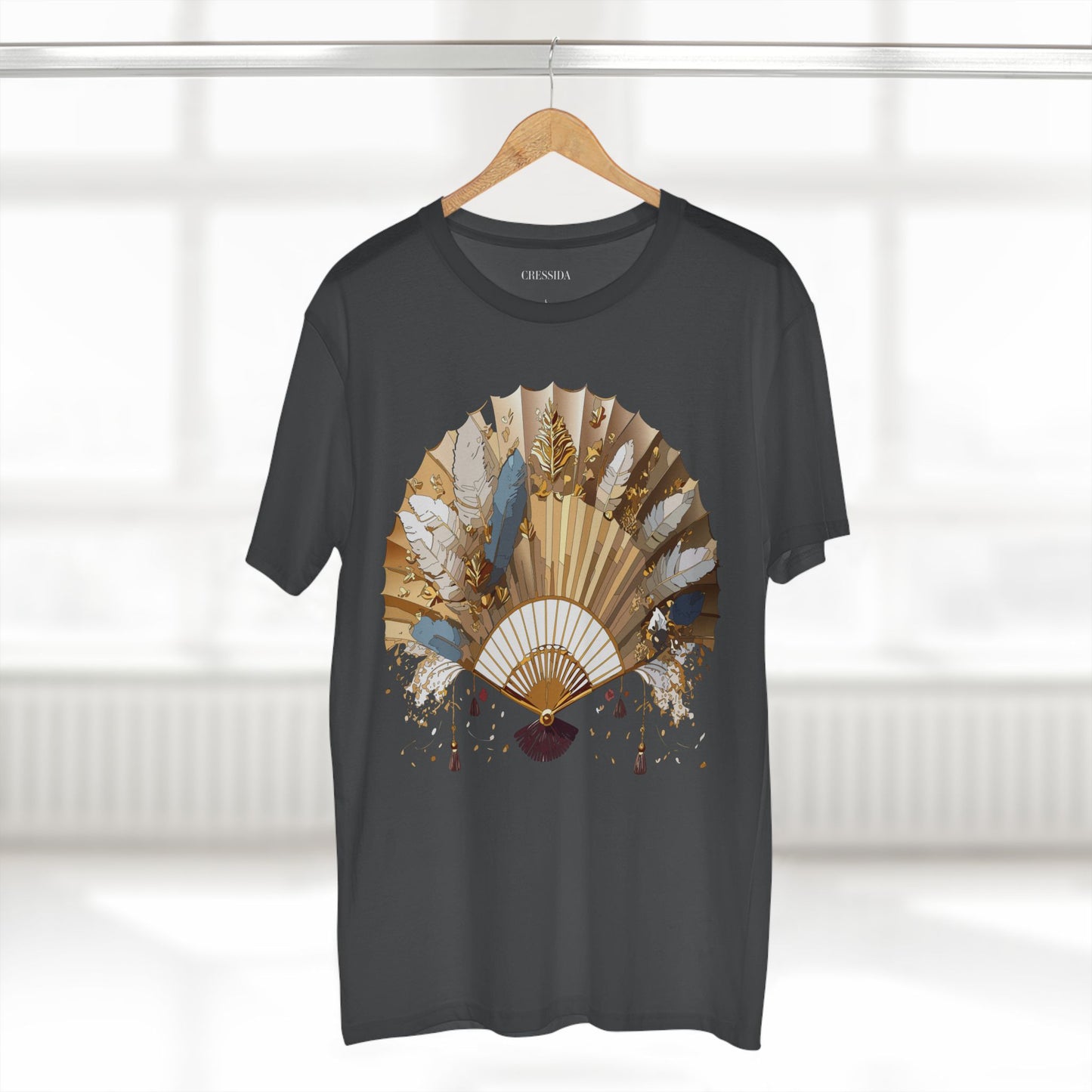 Fan shirt, Shirt with Fan, Tee Shirt with Antique Fan