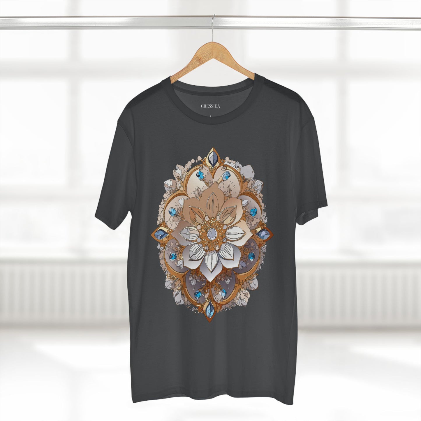 Floral Shirt, Shirt with Flower, Tee Shirt with Antique Flower