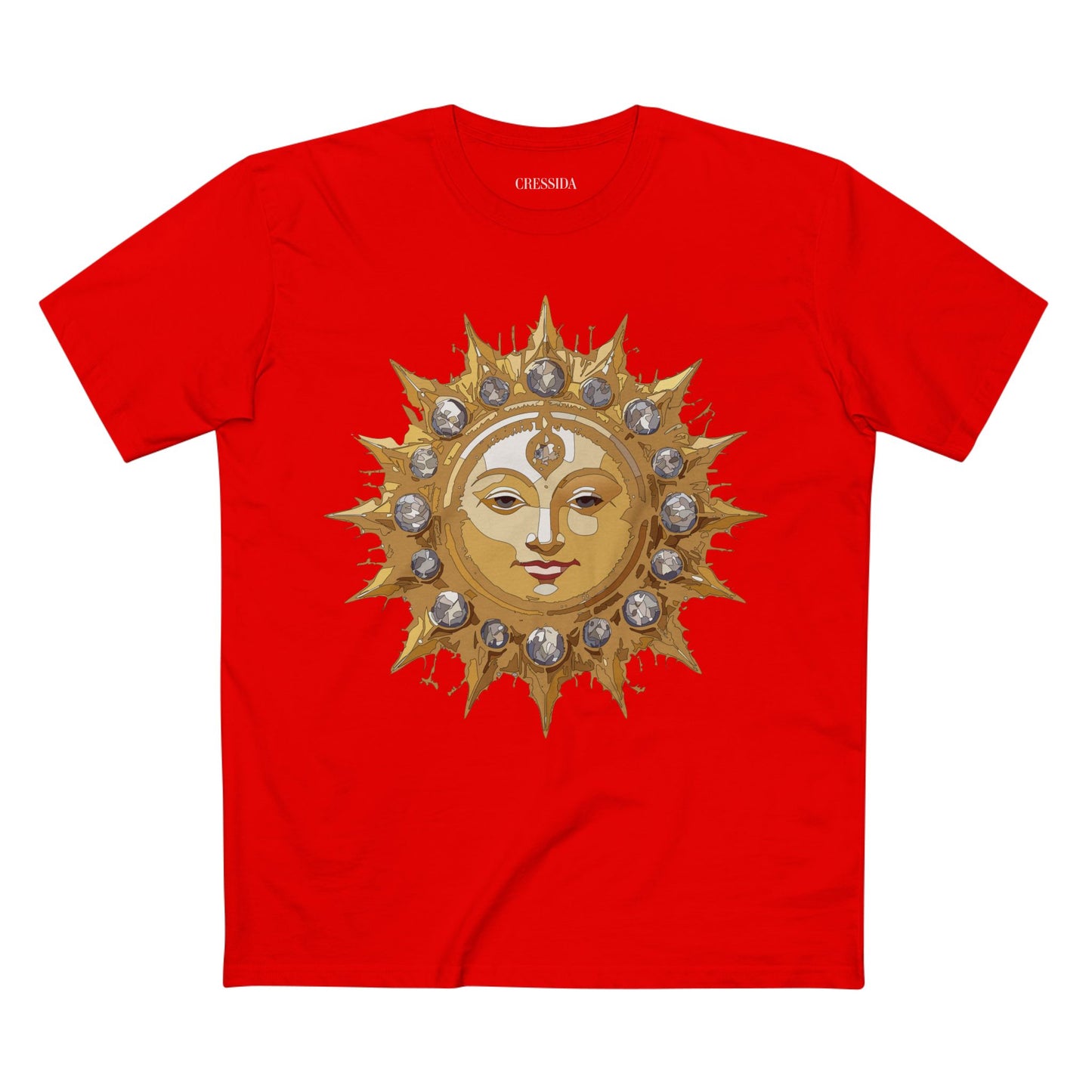 Sun Shirt, Shirt with Sun, Tee Shirt with Gold Sun