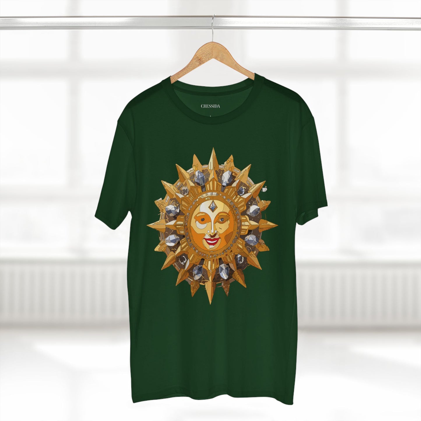 Sun Shirt, Shirt with Sun, Tee Shirt with Gold Sun