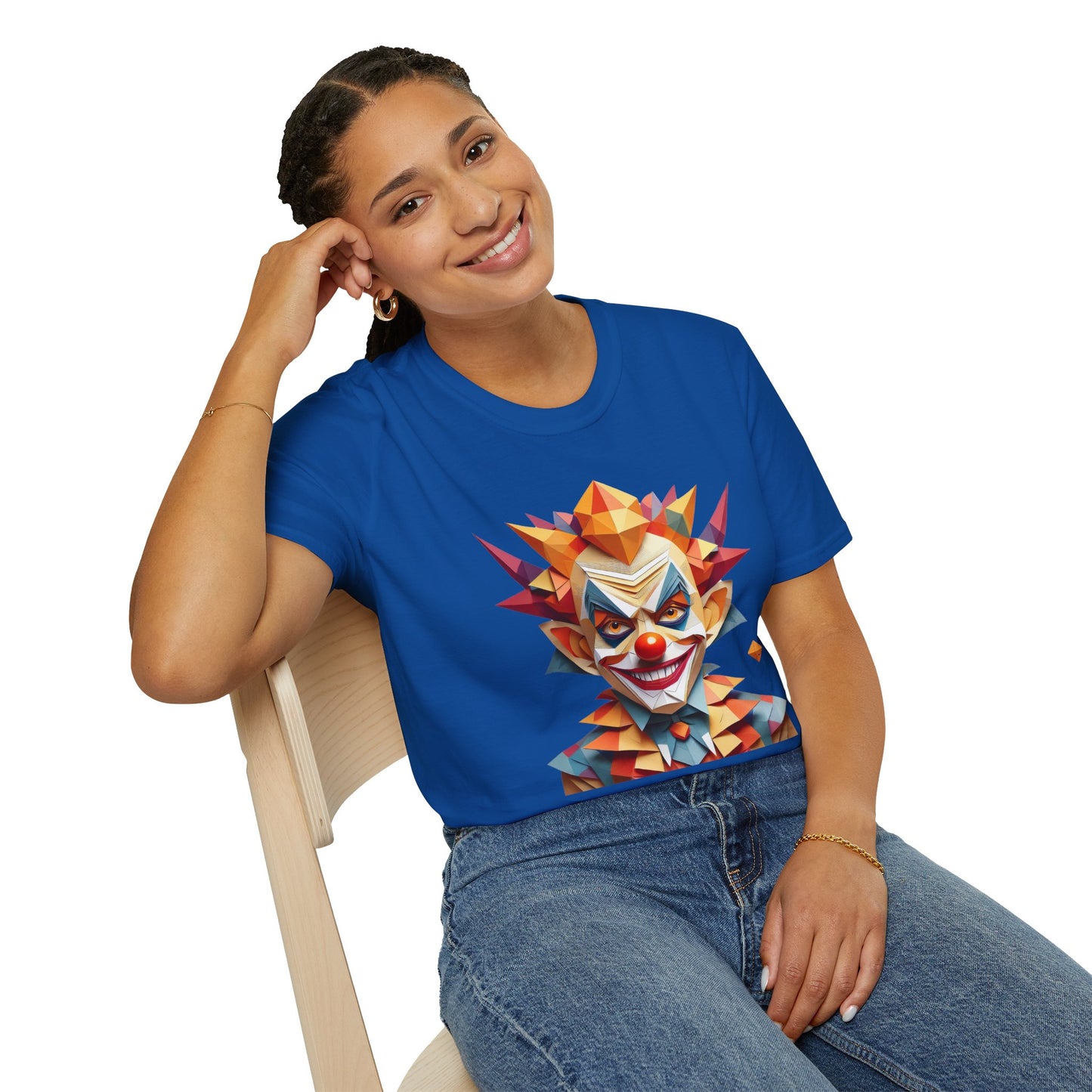Clown Shirt, T Shirt with Clown, Funny Man Shirt, Tee Shirt with Funny Man, Circus Shirt, Shirt with Circus, Scary Man Shirt, Shirt with Scary Man