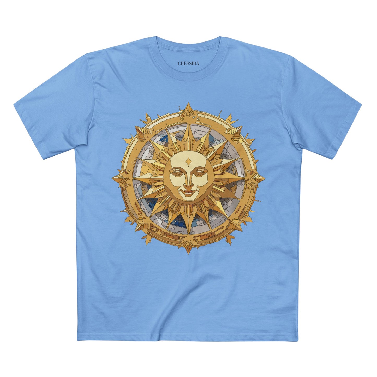 Sun Shirt, Shirt with Sun, Tee Shirt with Gold Sun