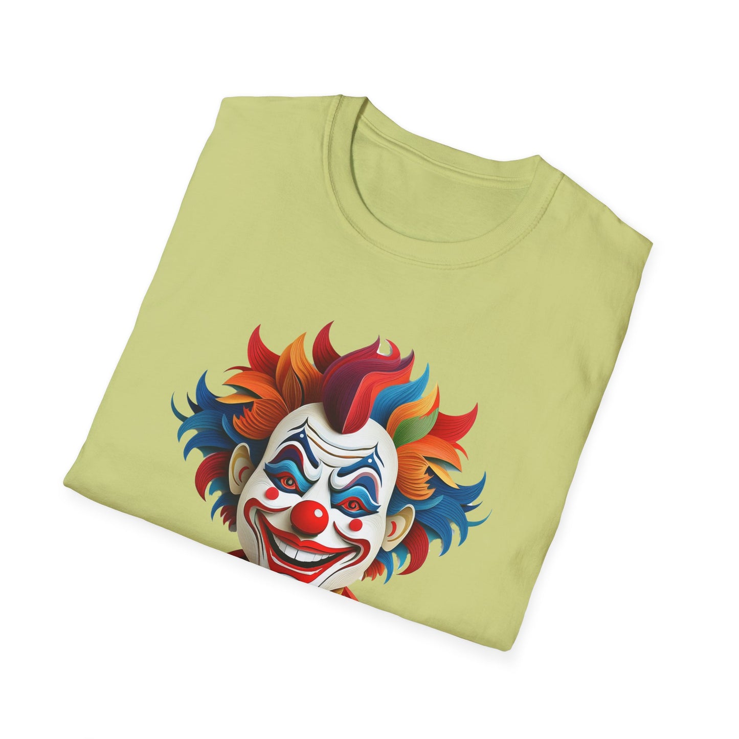 Clown Shirt, T Shirt with Clown, Funny Man Shirt, Tee Shirt with Funny Man, Circus Shirt, Shirt with Circus, Scary Man Shirt, Shirt with Scary Man