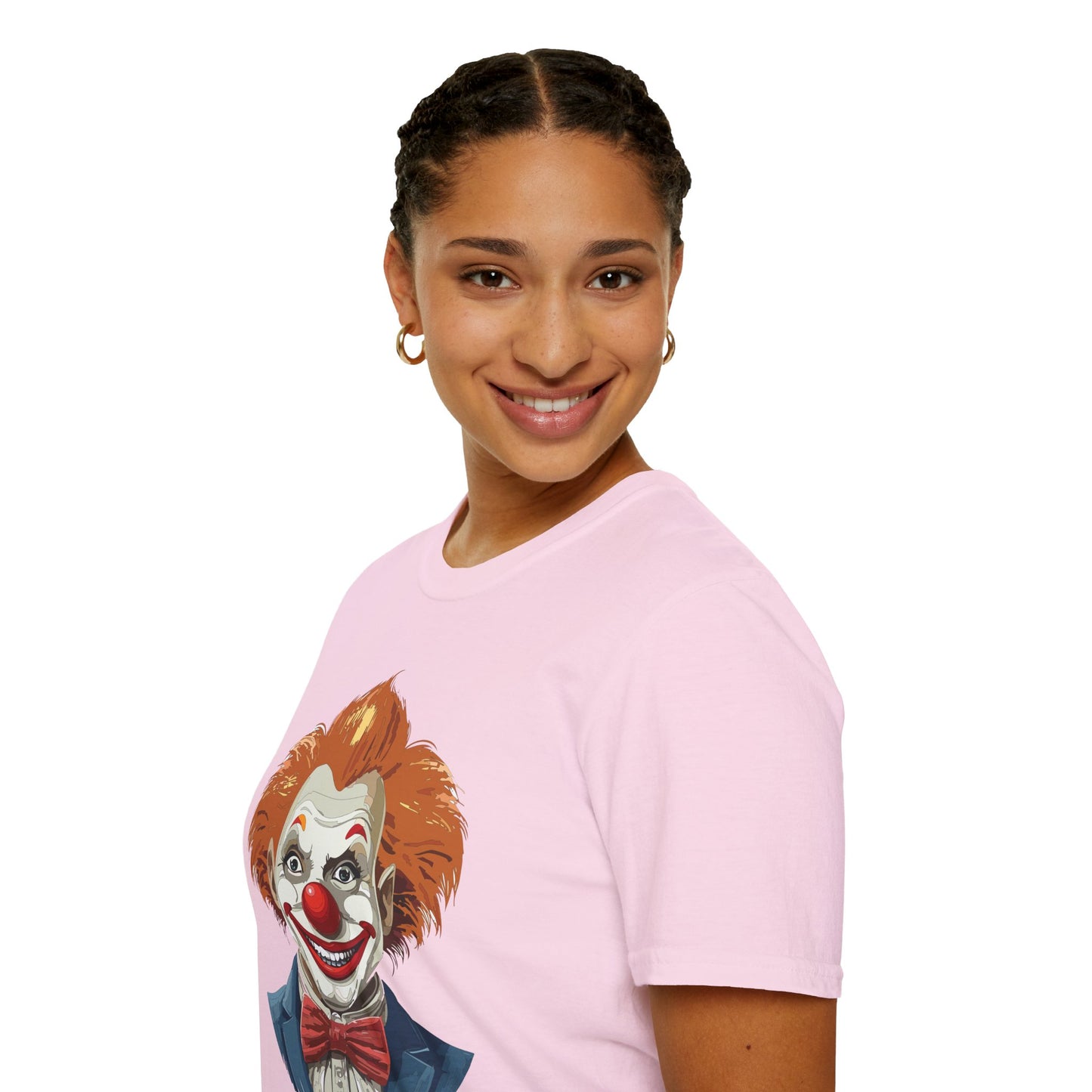 Clown Shirt, T Shirt with Clown, Funny Man Shirt, Tee Shirt with Funny Man, Circus Shirt, Shirt with Circus, Scary Man Shirt, Shirt with Scary Man