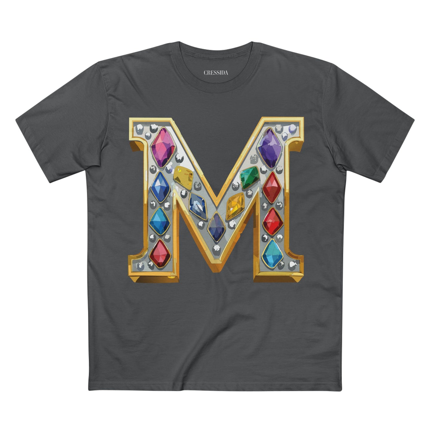 Letter Shirt, Shirt with Letters, Tee Shirt with Gold Letters