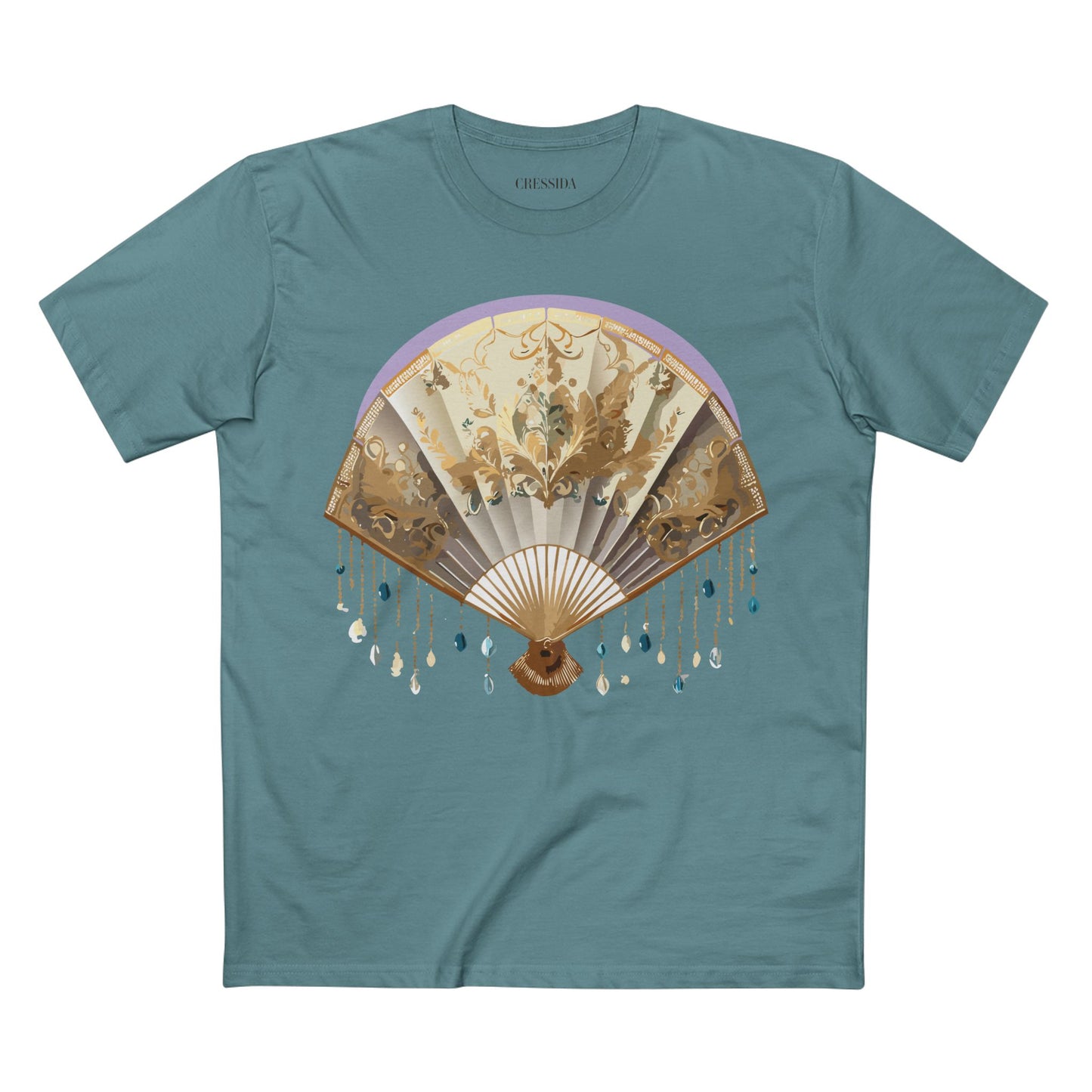 Fan shirt, Shirt with Fan, Tee Shirt with Antique Fan
