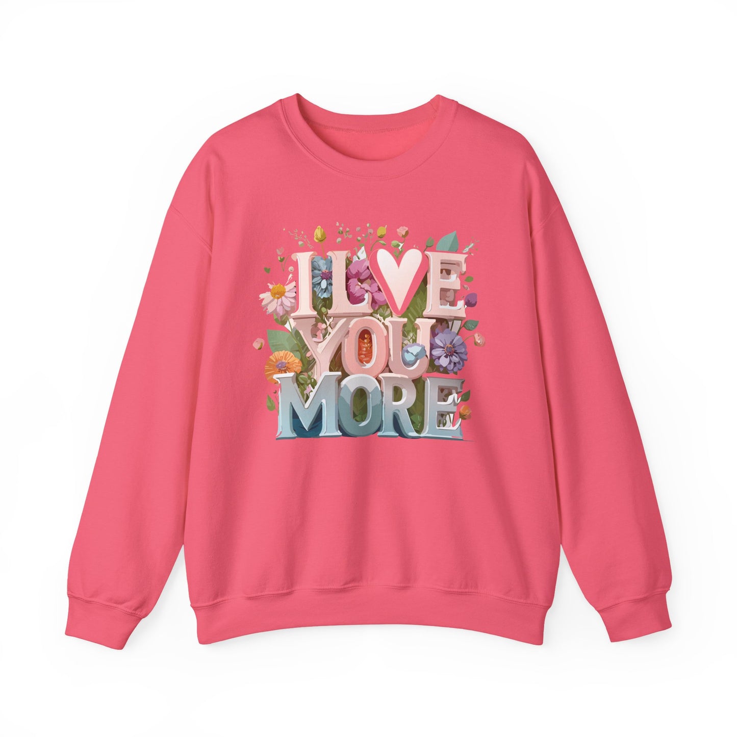 Floral Love Sweatshirt, Valentine's Day Sweatshirt, Love Flower Sweatshirt
