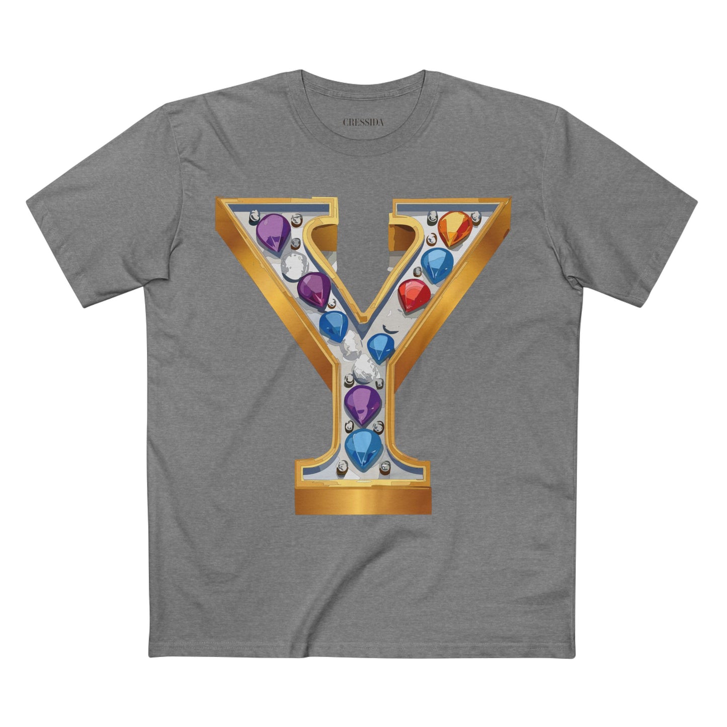 Letter Shirt, Shirt with Letters, Tee Shirt with Gold Letters