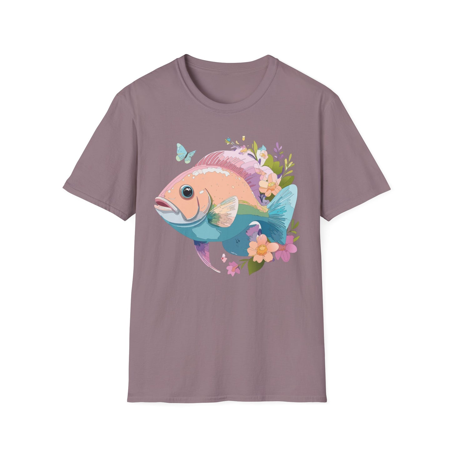 Fish Art Design Shirt, T Shirt with Fish, Graphic Shirt, Tee Shirt with Graphic Design, Shirt with Fish Graphic Art